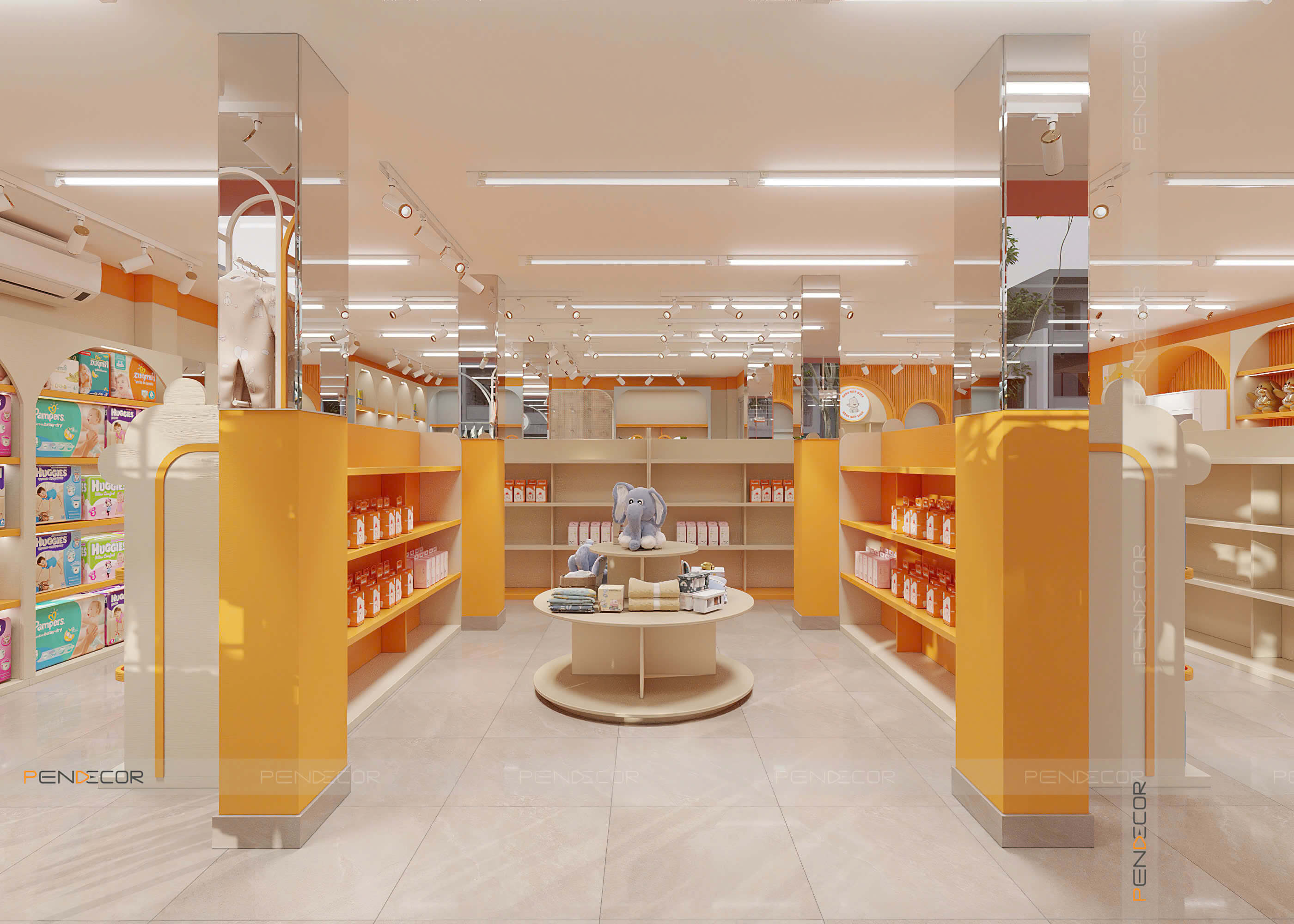 Thiết Kế Siêu Thị Bebe Mít Kids