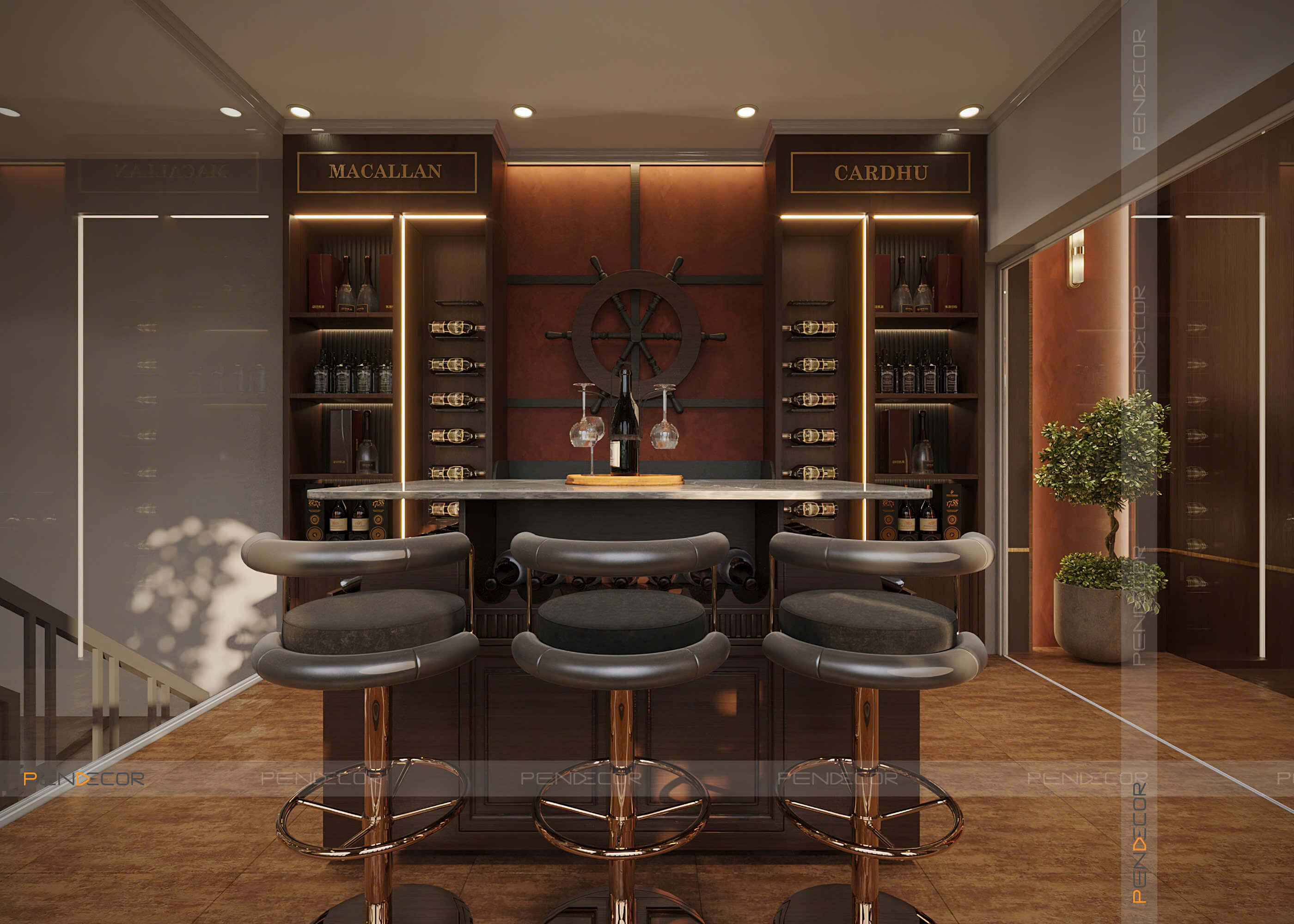 Thiết Kế Showroom Cuồng Rượu