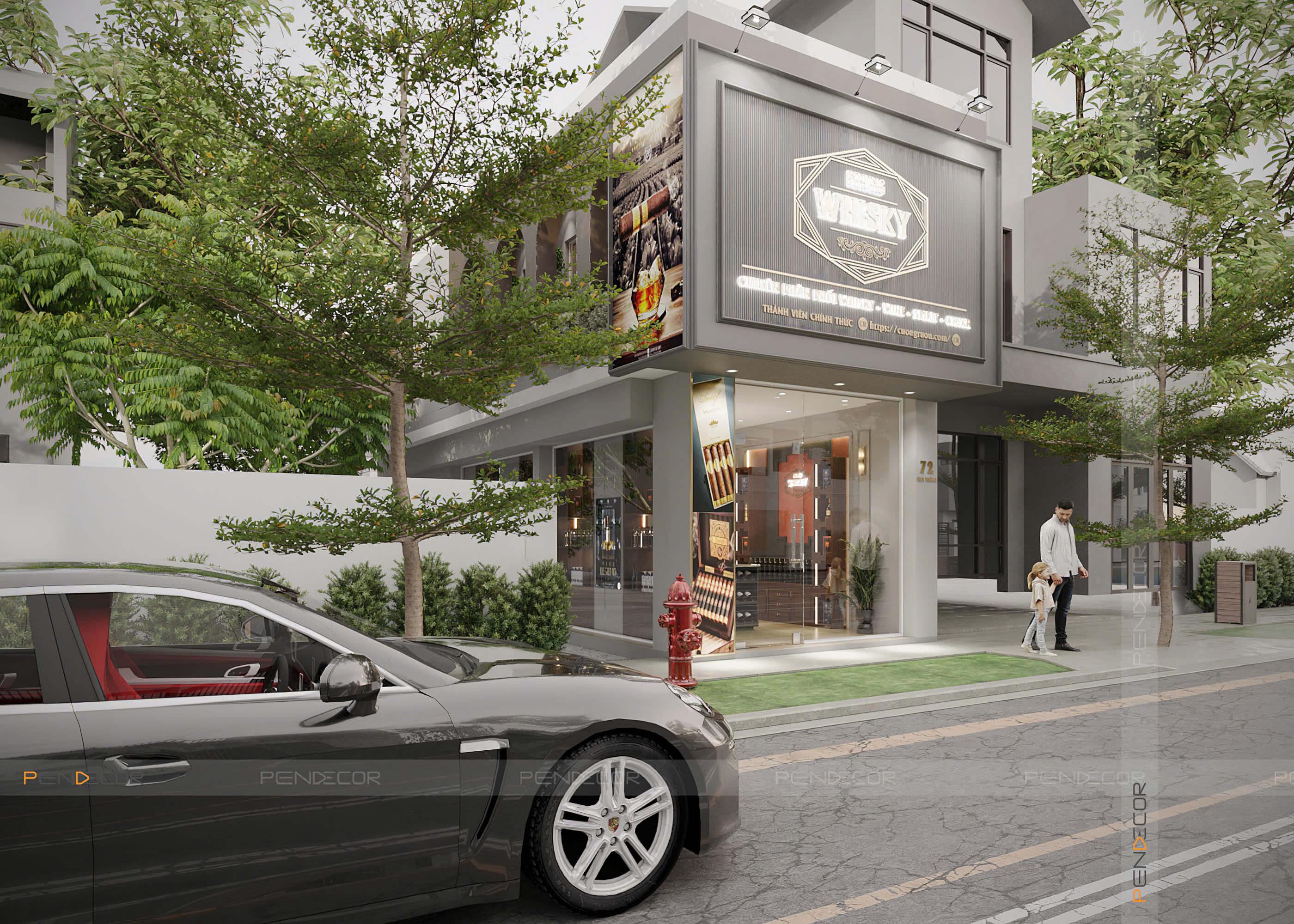 Thiết Kế Showroom Cuồng Rượu