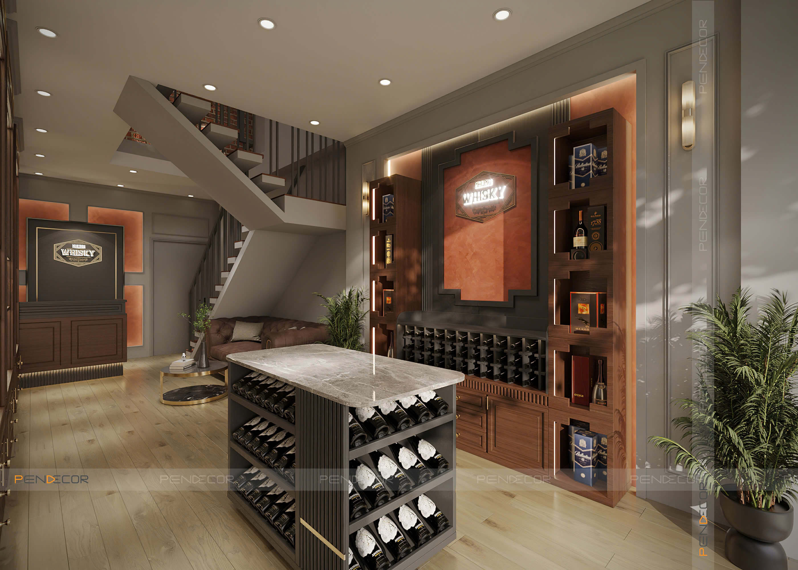 Thiết Kế Showroom Cuồng Rượu