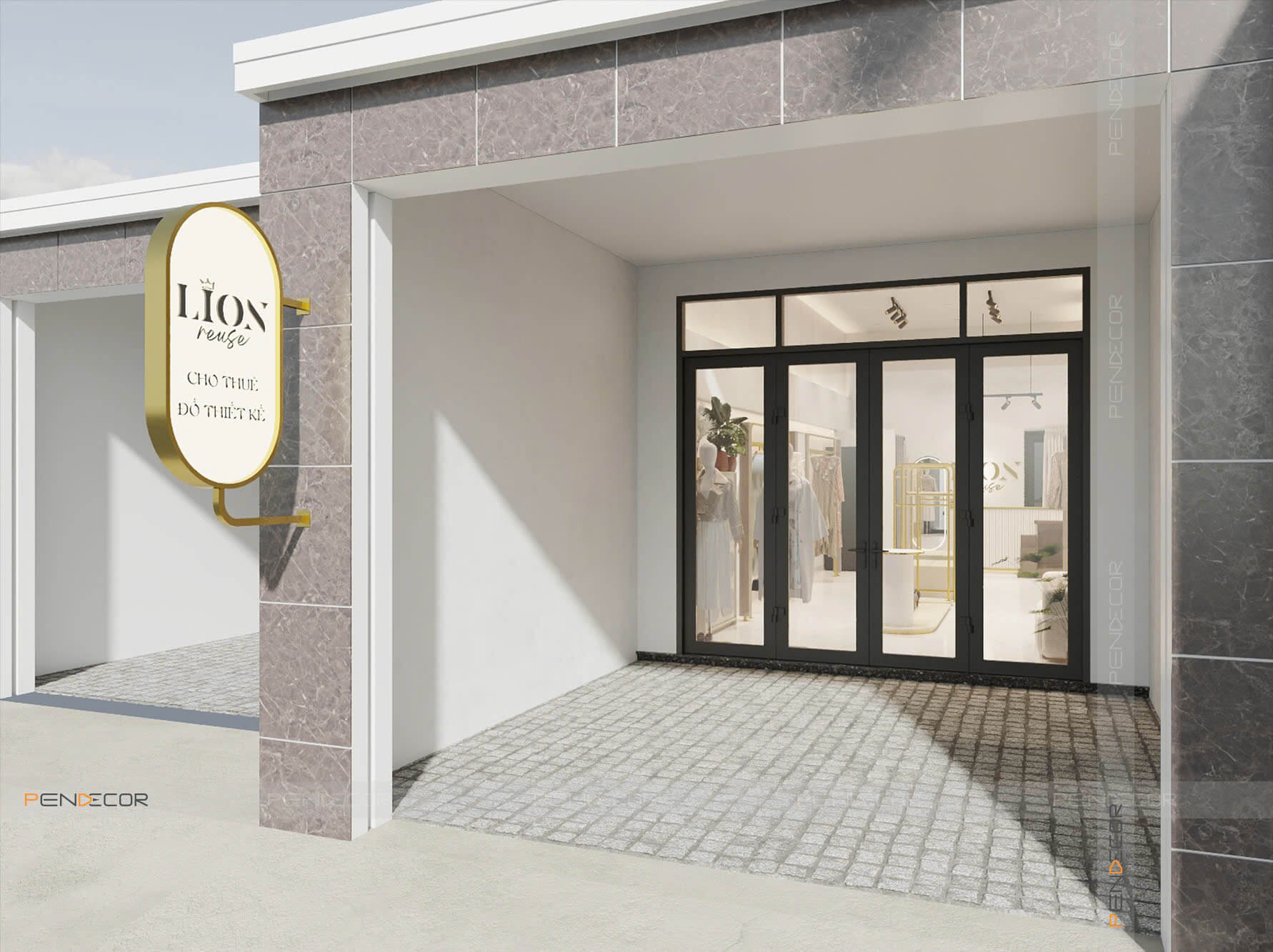 Thiết Kế Shop Thời Trang Nữ Lion Reuse