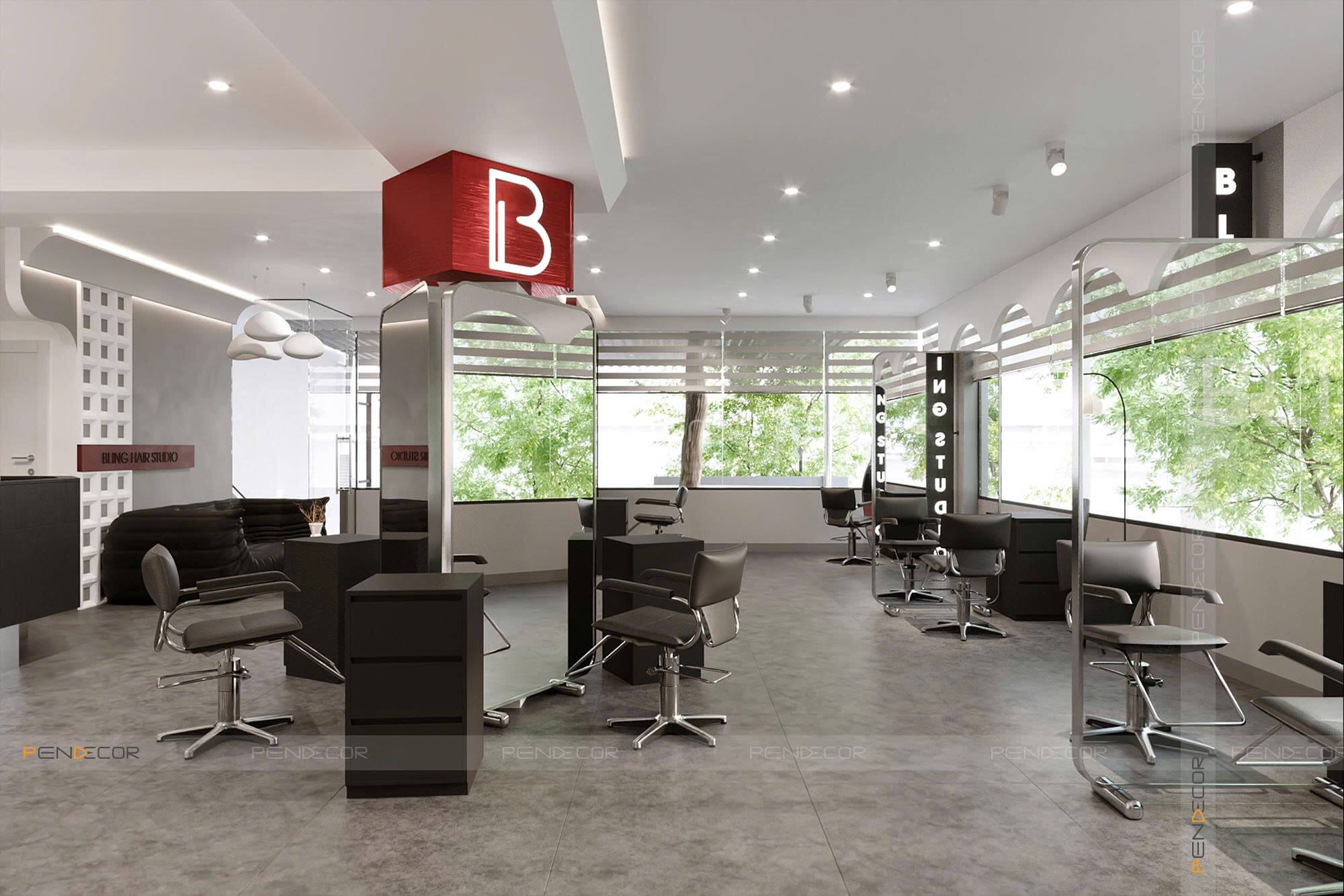 Thiết Kế Salon Tóc Bling Hair Studio (Bình Thạnh)