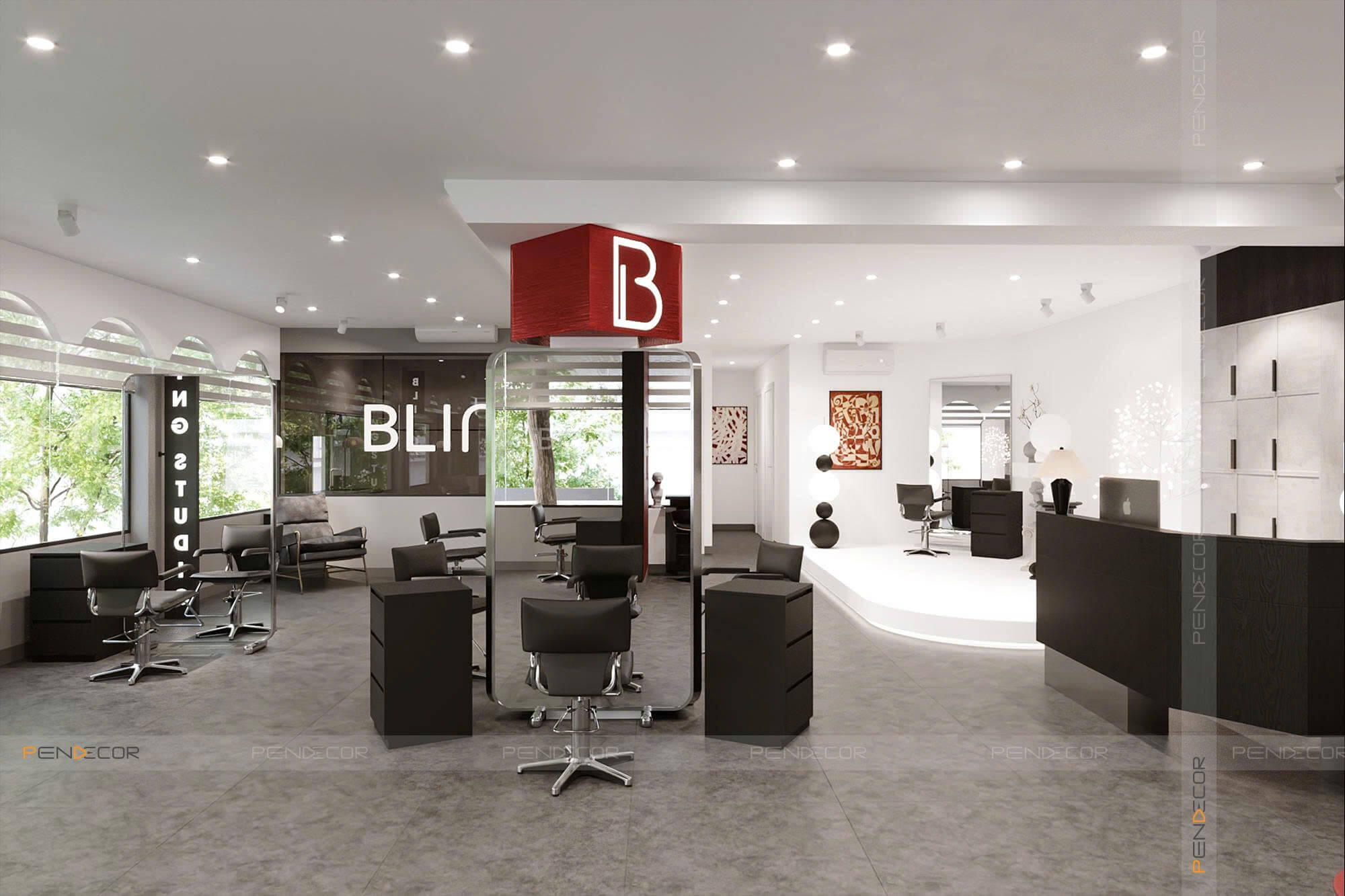 Thiết Kế Salon Tóc Bling Hair Studio (Bình Thạnh)