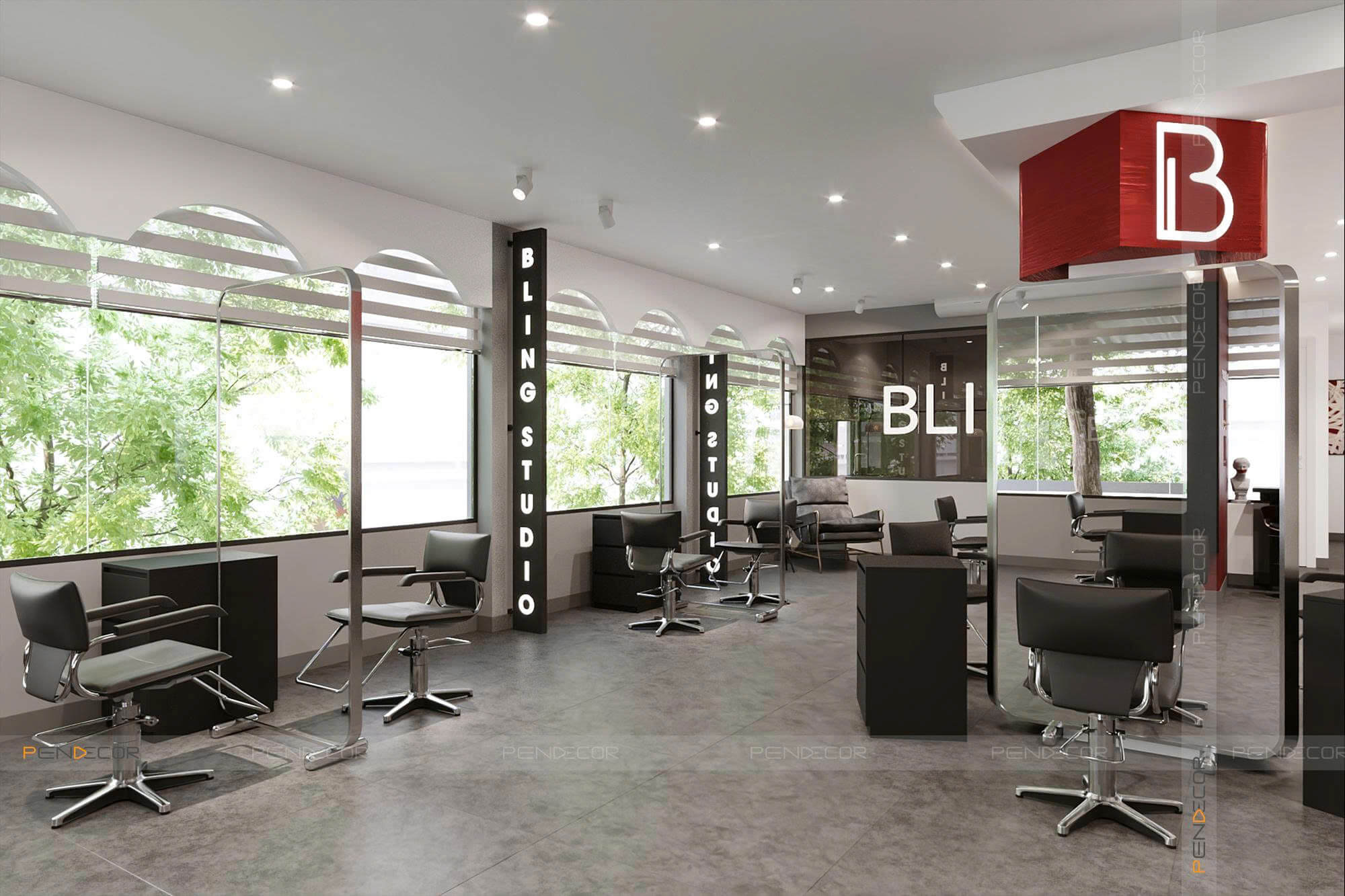Thiết Kế Salon Tóc Bling Hair Studio (Bình Thạnh)