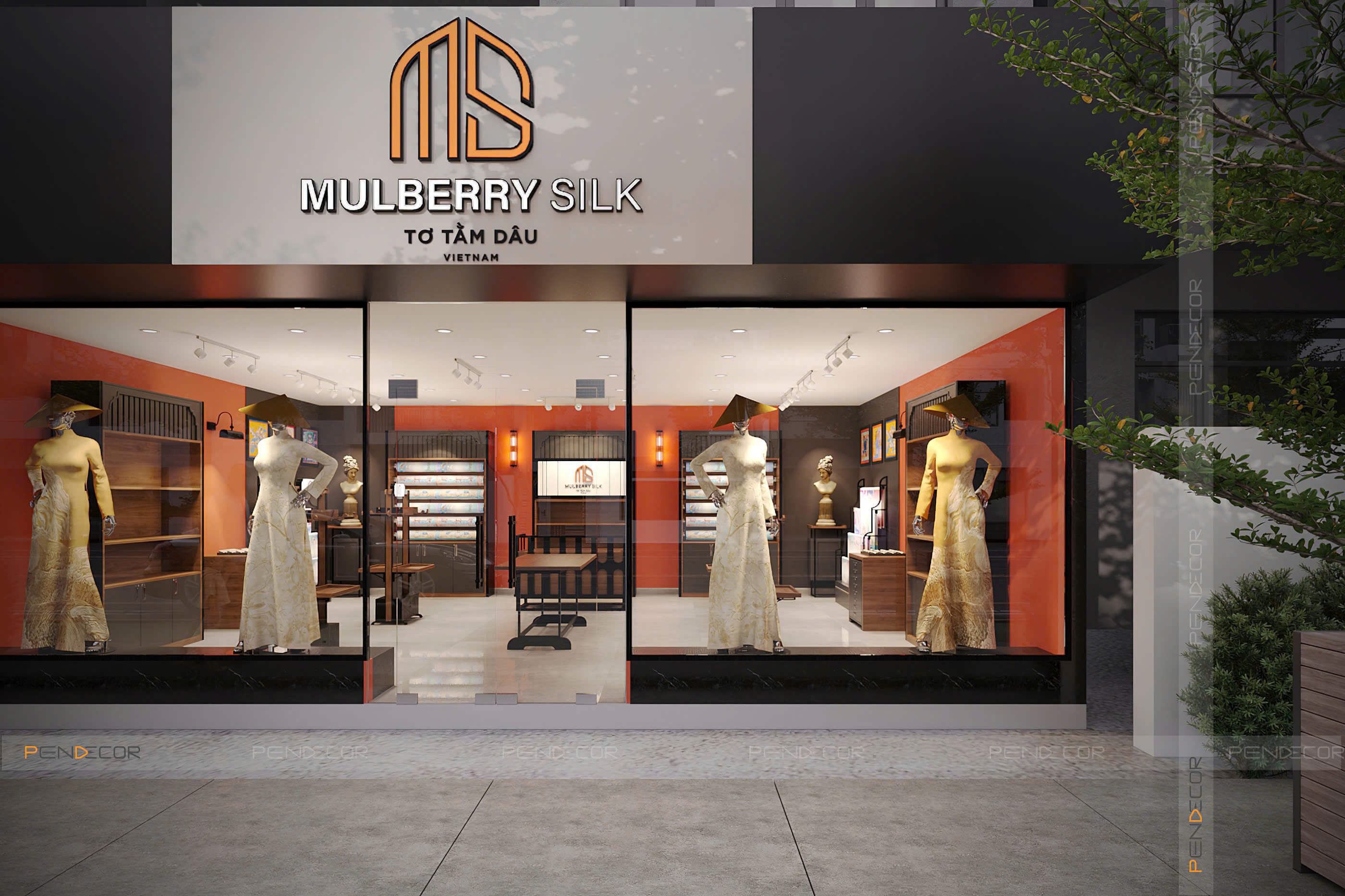 Thiết Kế Showroom Mulberry Silk