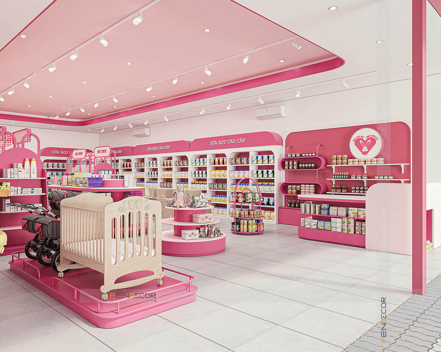 Thiết Kế Shop Mẹ và Bé Thỏ Ngọc