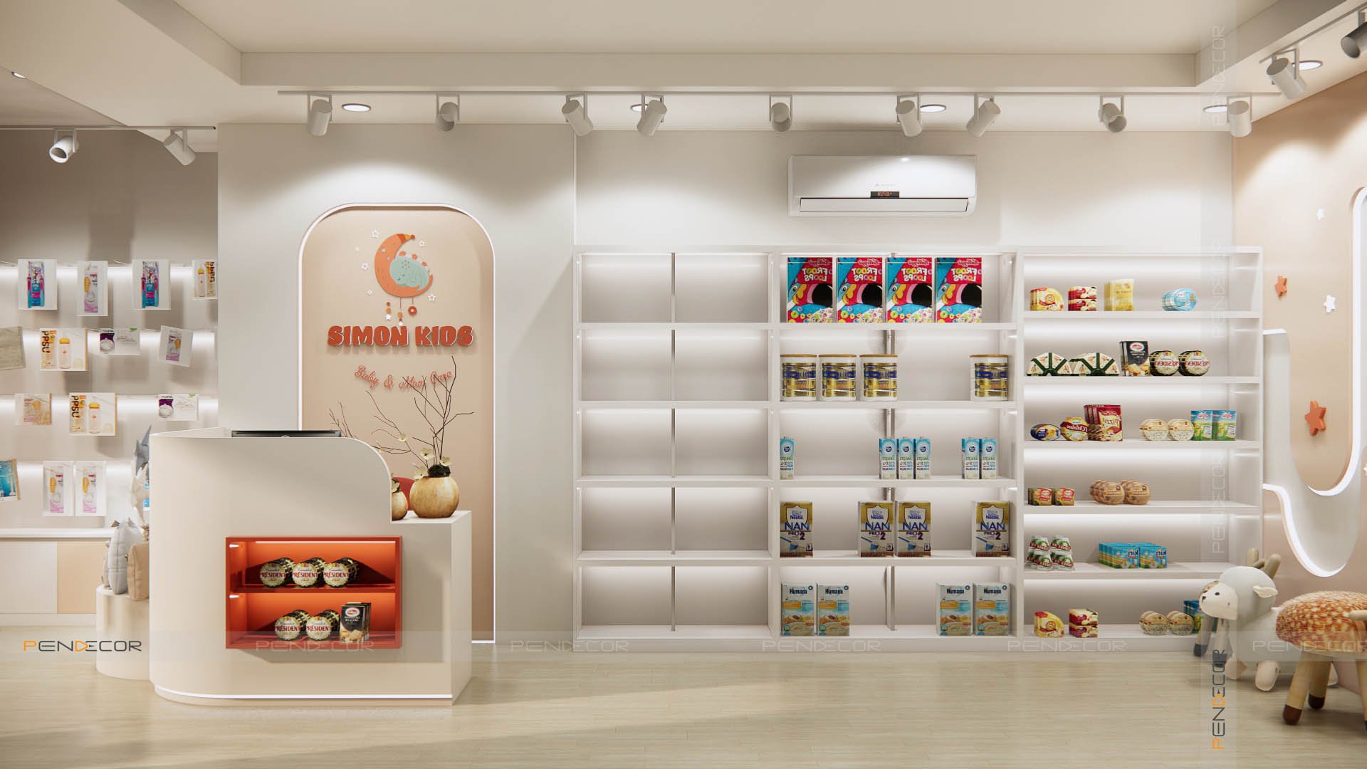 setup cửa hàng mẹ và be