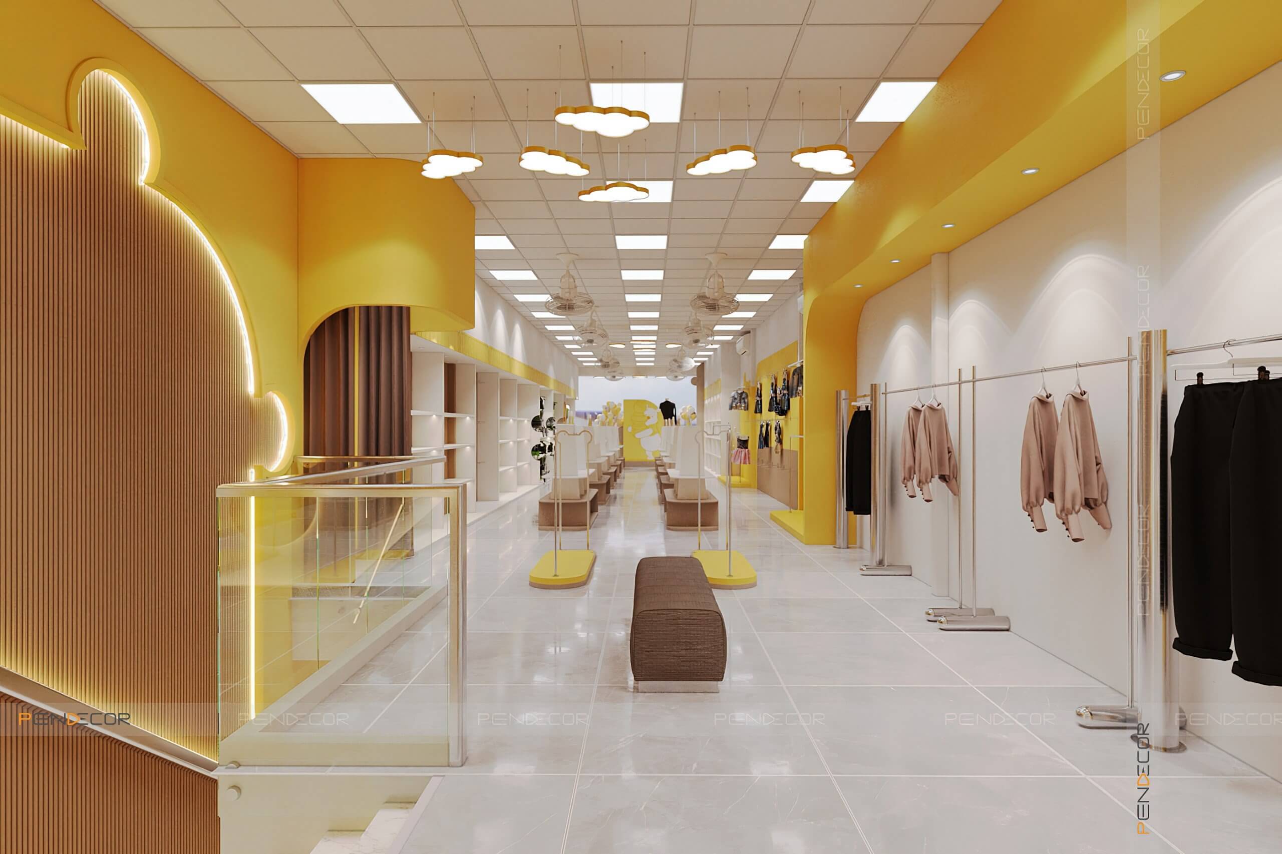 mẫu kệ shop mẹ và bé