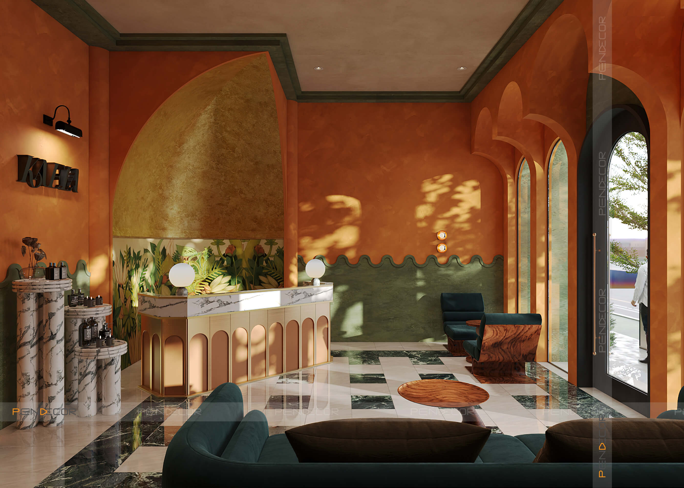 bản vẽ thiết kế spa Pendecor