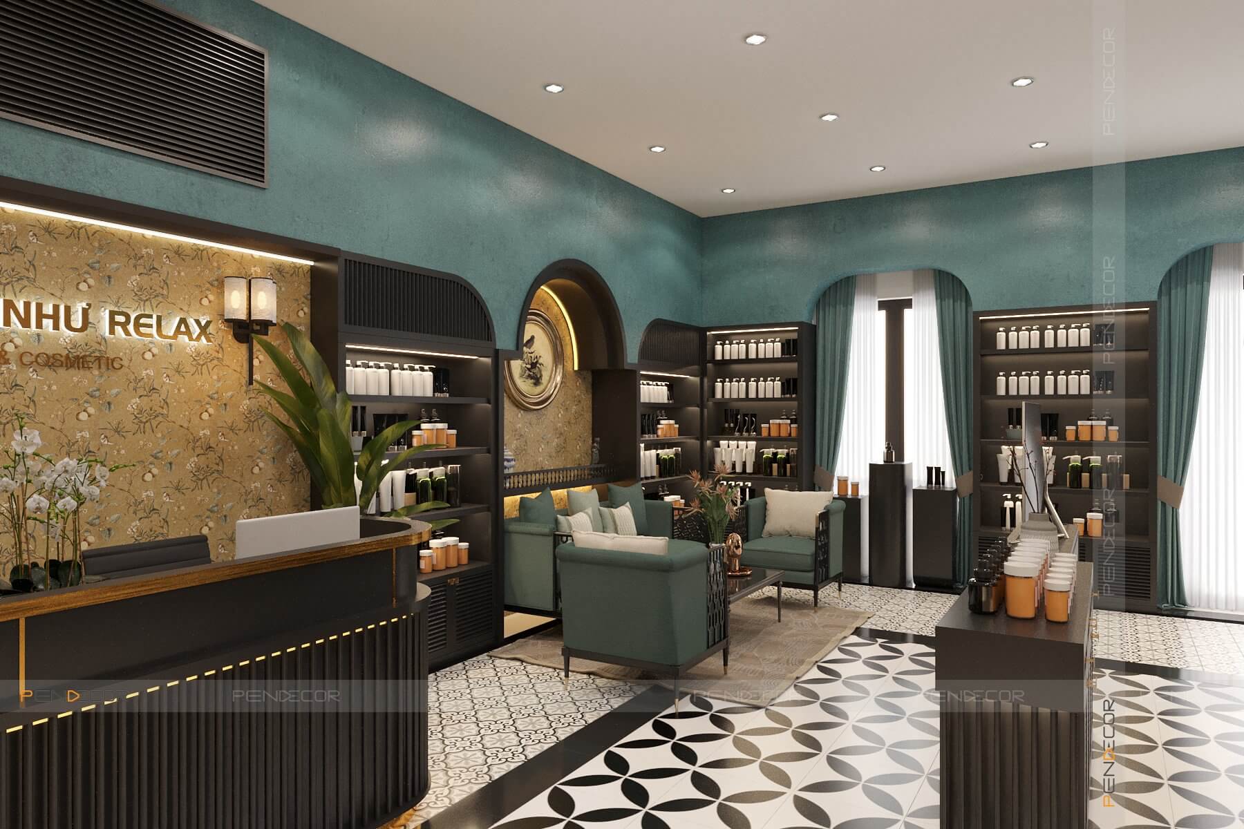 thiết kế nội thất spa
