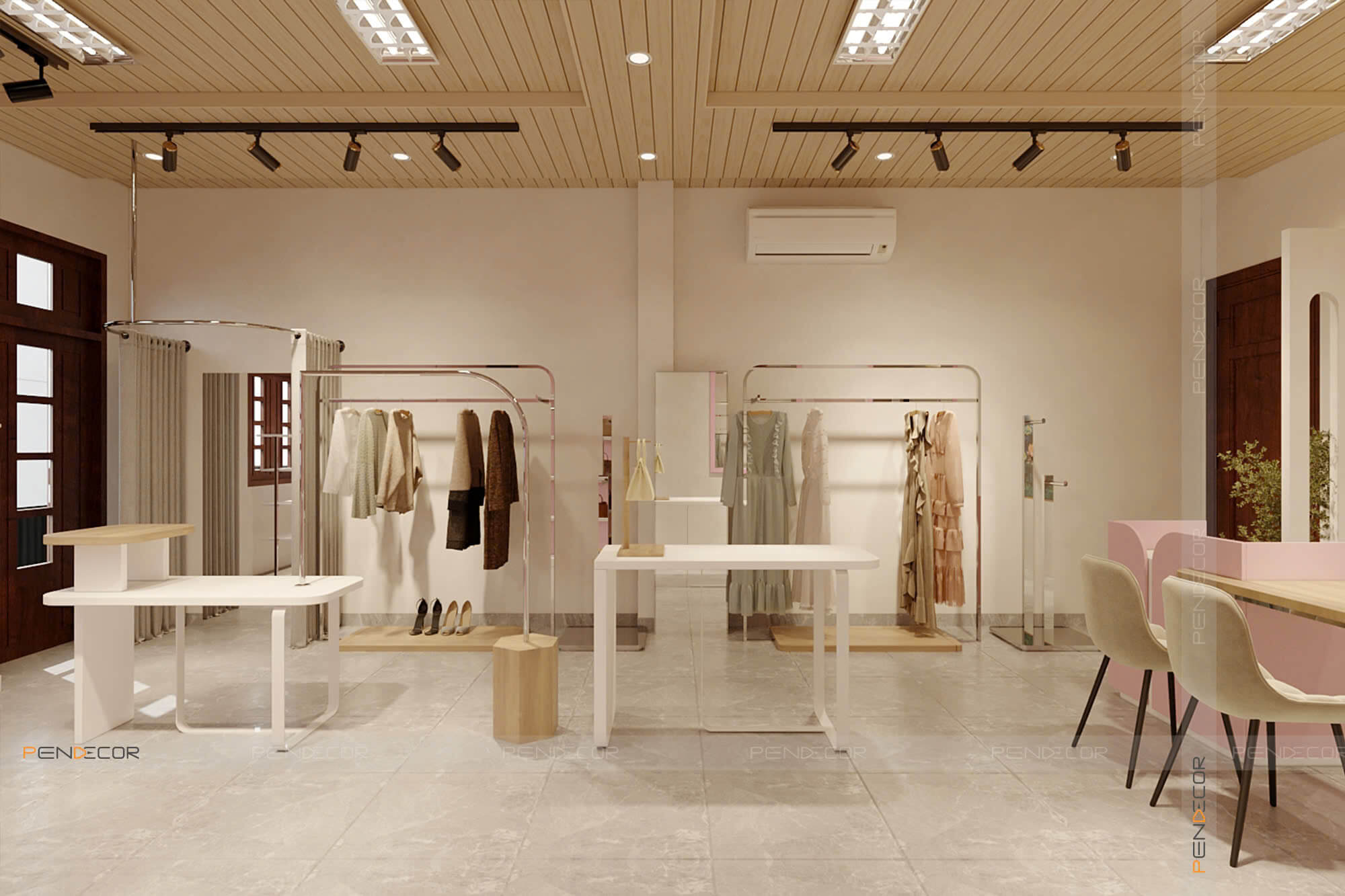 Thiết Kế Salon Tóc Qi Hair & Beauty Salon