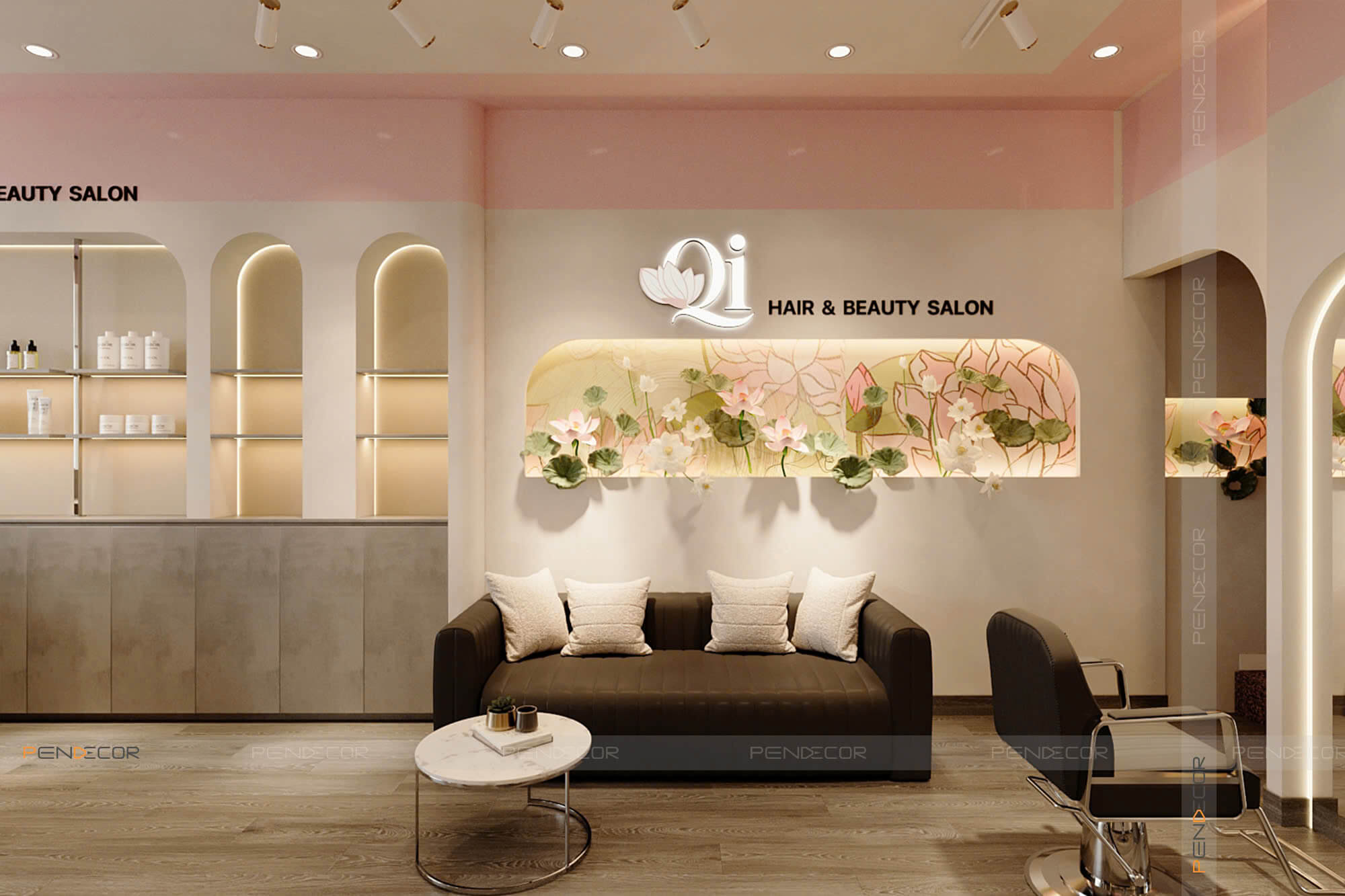 Thiết Kế Salon Tóc Qi Hair & Beauty Salon