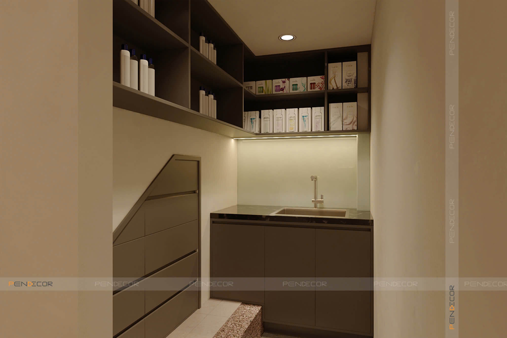 Thiết Kế Salon Tóc Qi Hair & Beauty Salon