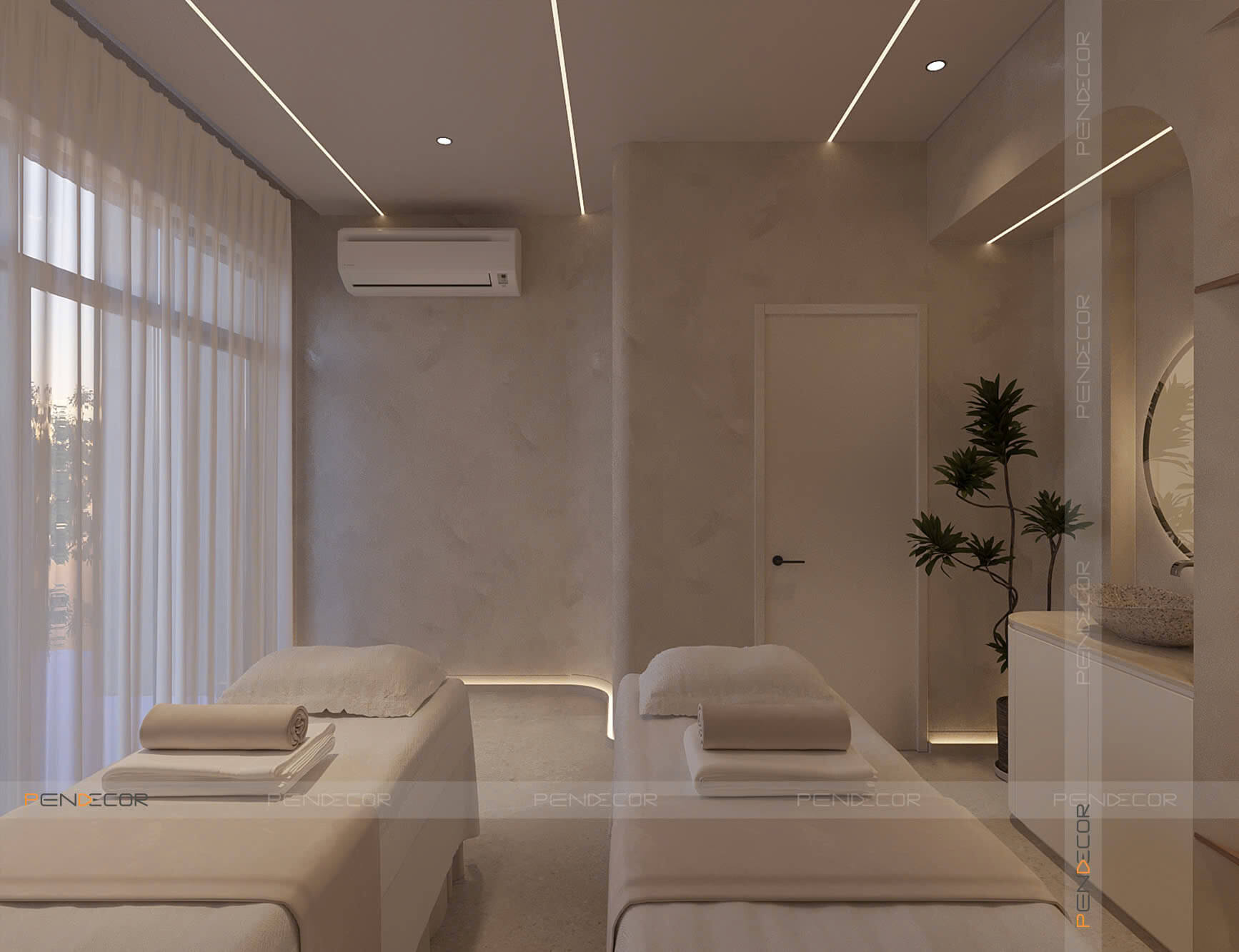 giường massage spa Pendecor