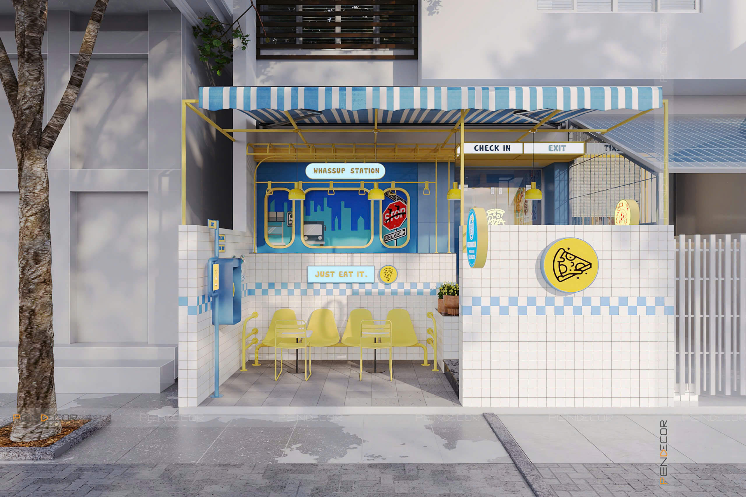 thiết kế tiệm bánh Pendecor