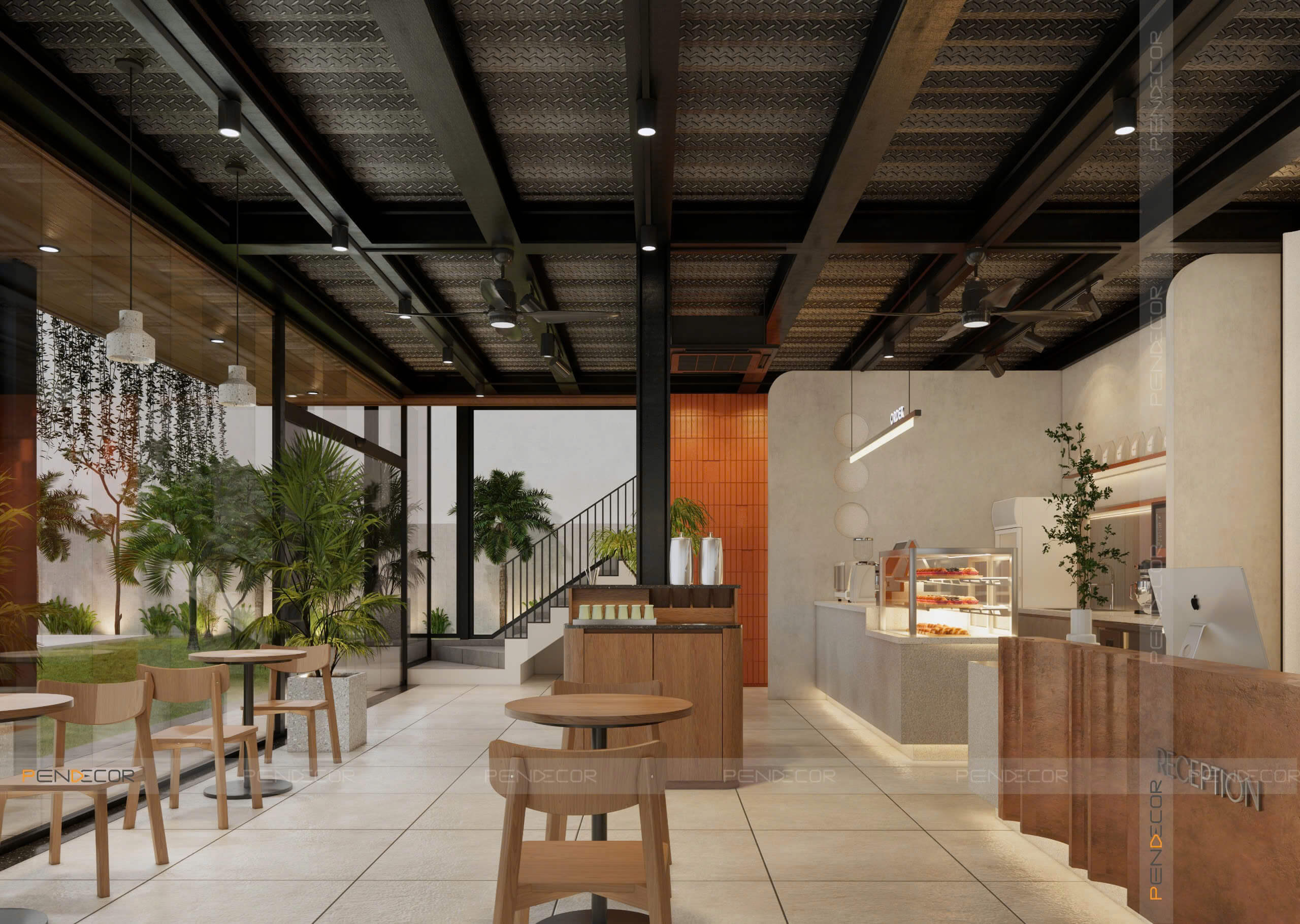 chuyên thiết kế thi công cửa hàng Pendecor