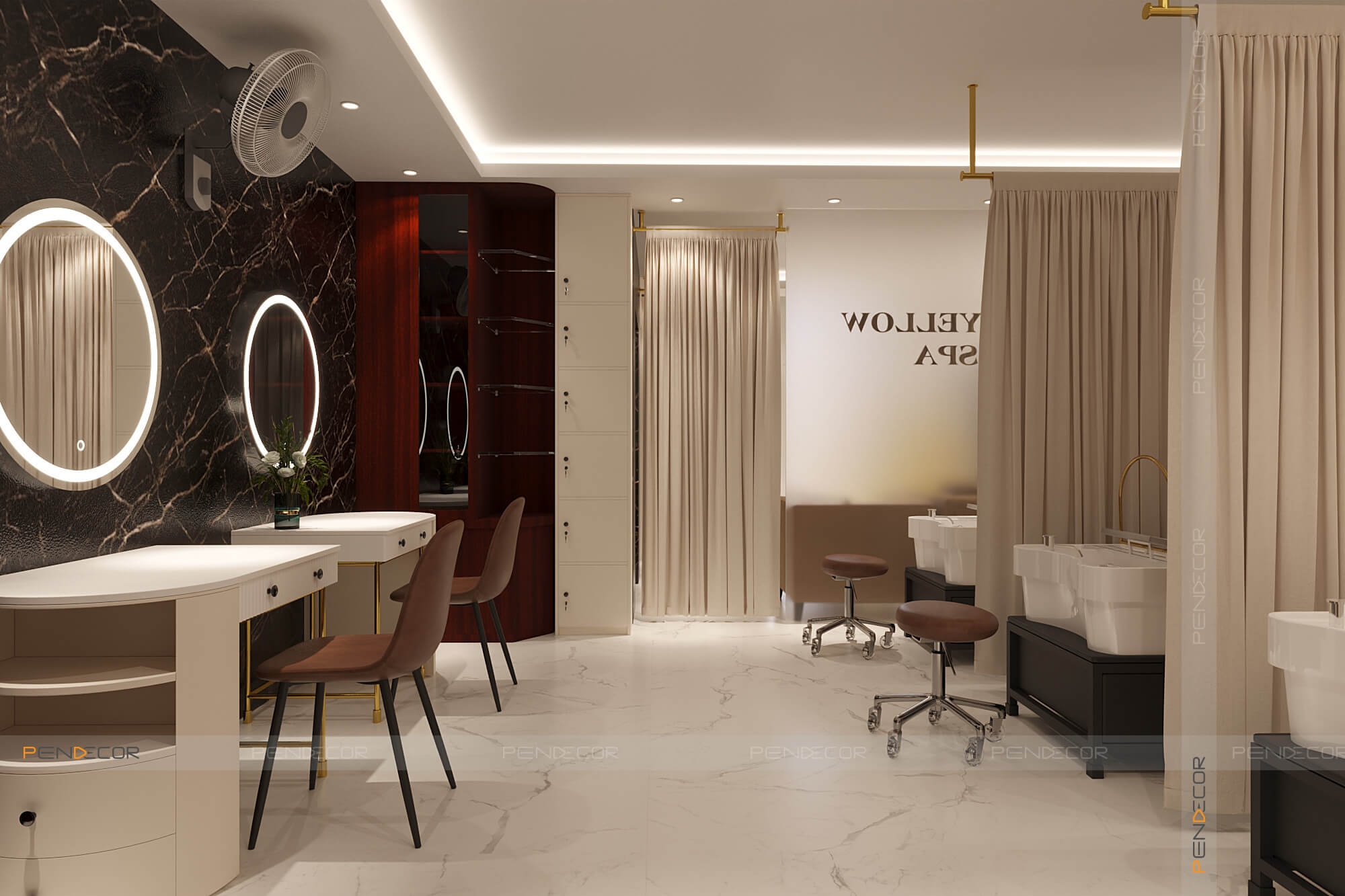 chi phí mở 1 spa nhỏ Pendecor