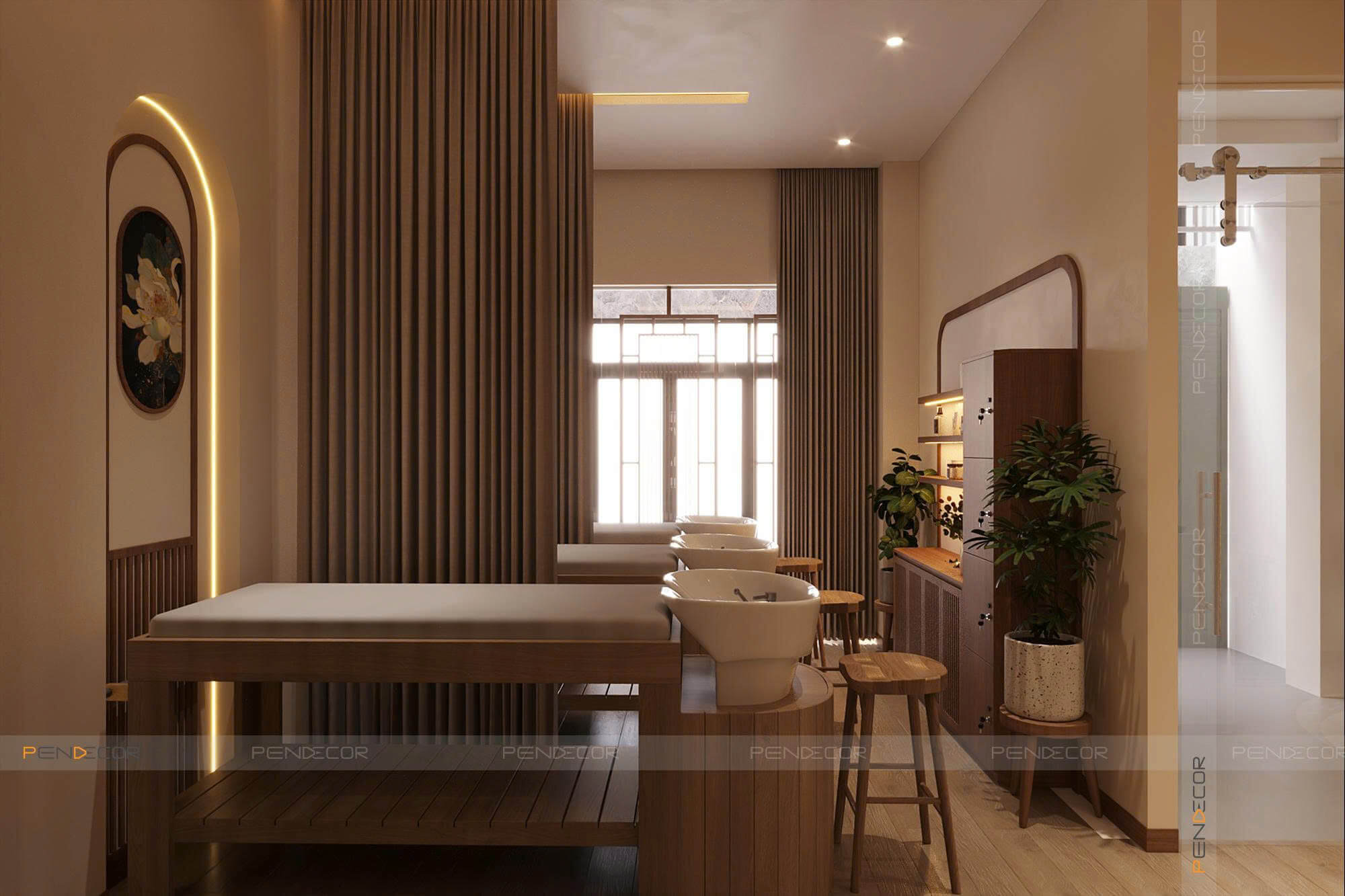 cách mở spa tại nhà Pendecor