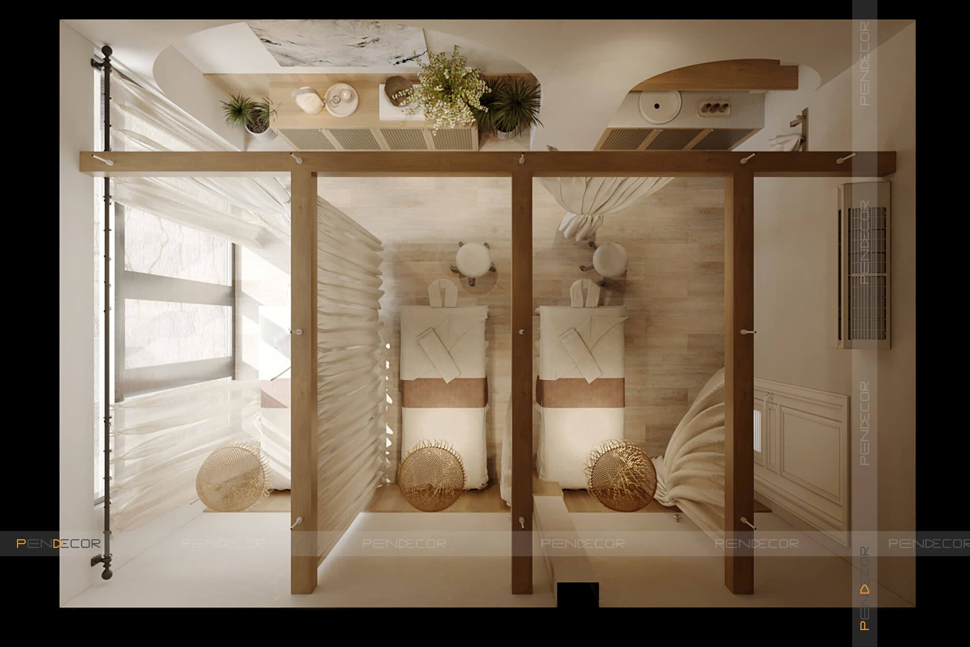 mô hình spa nhỏ Pendecor