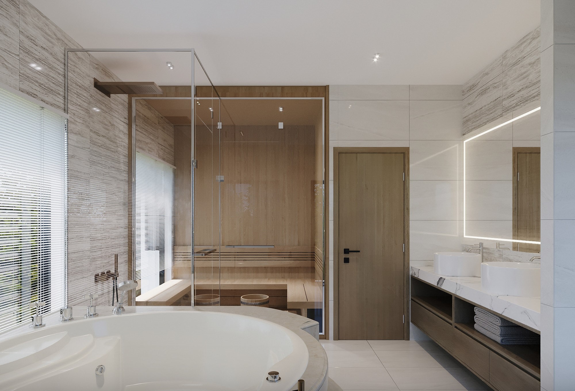 thiết kế phòng xông hơi massage Pendecor