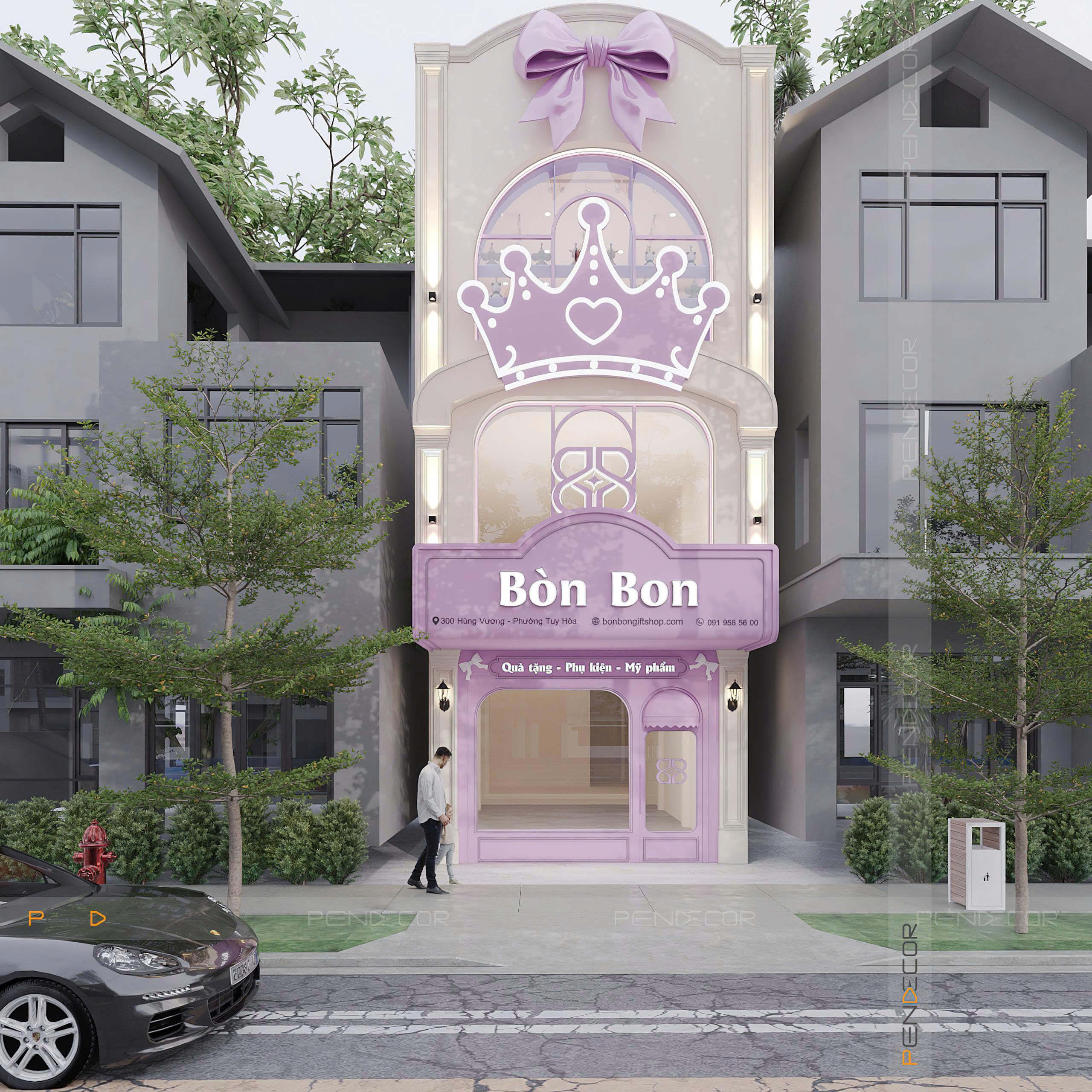 Thiết Kế Shop Phụ Kiện Bòn Bon Shop