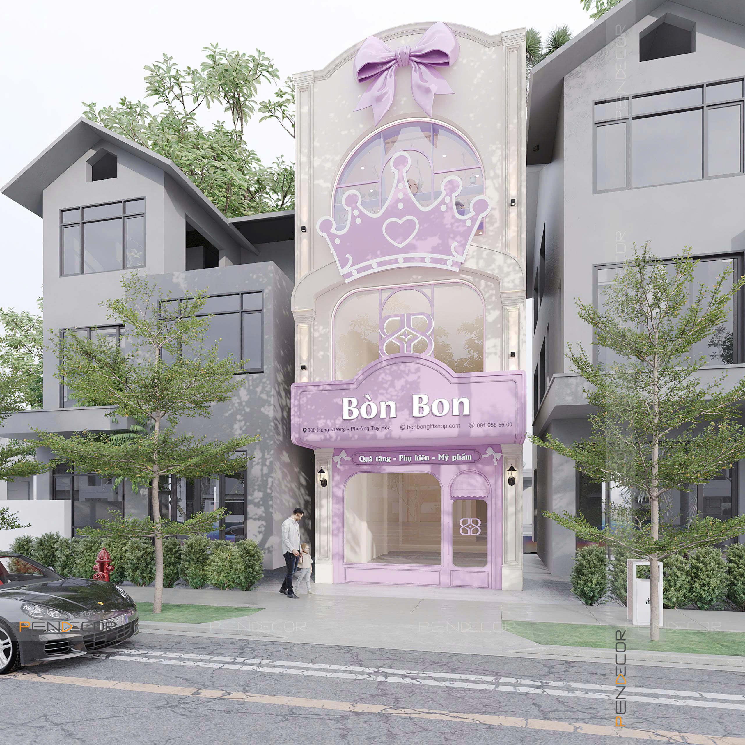 Thiết Kế Shop Phụ Kiện Bòn Bon Shop