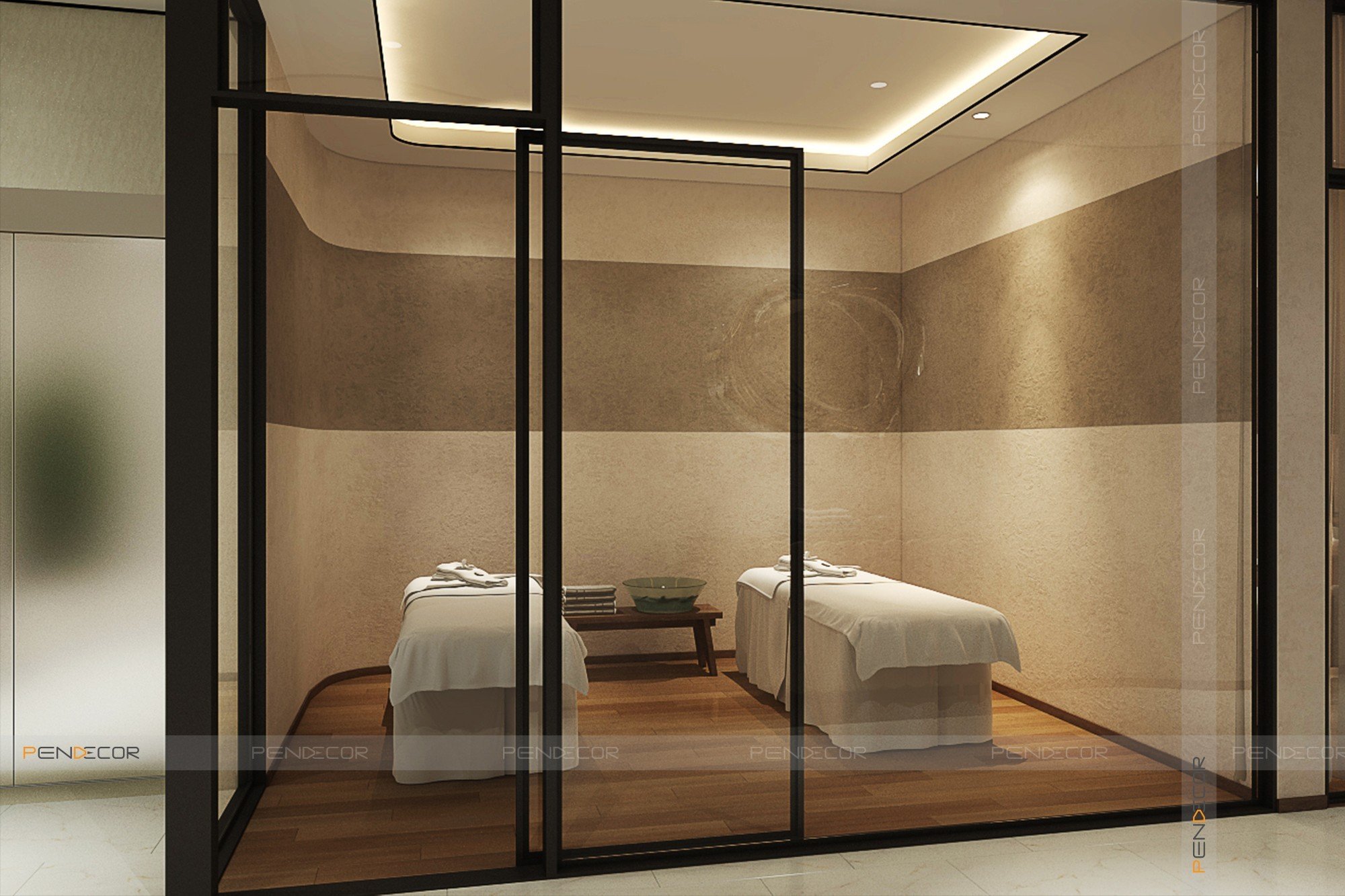 setup spa nhỏ Pendecor