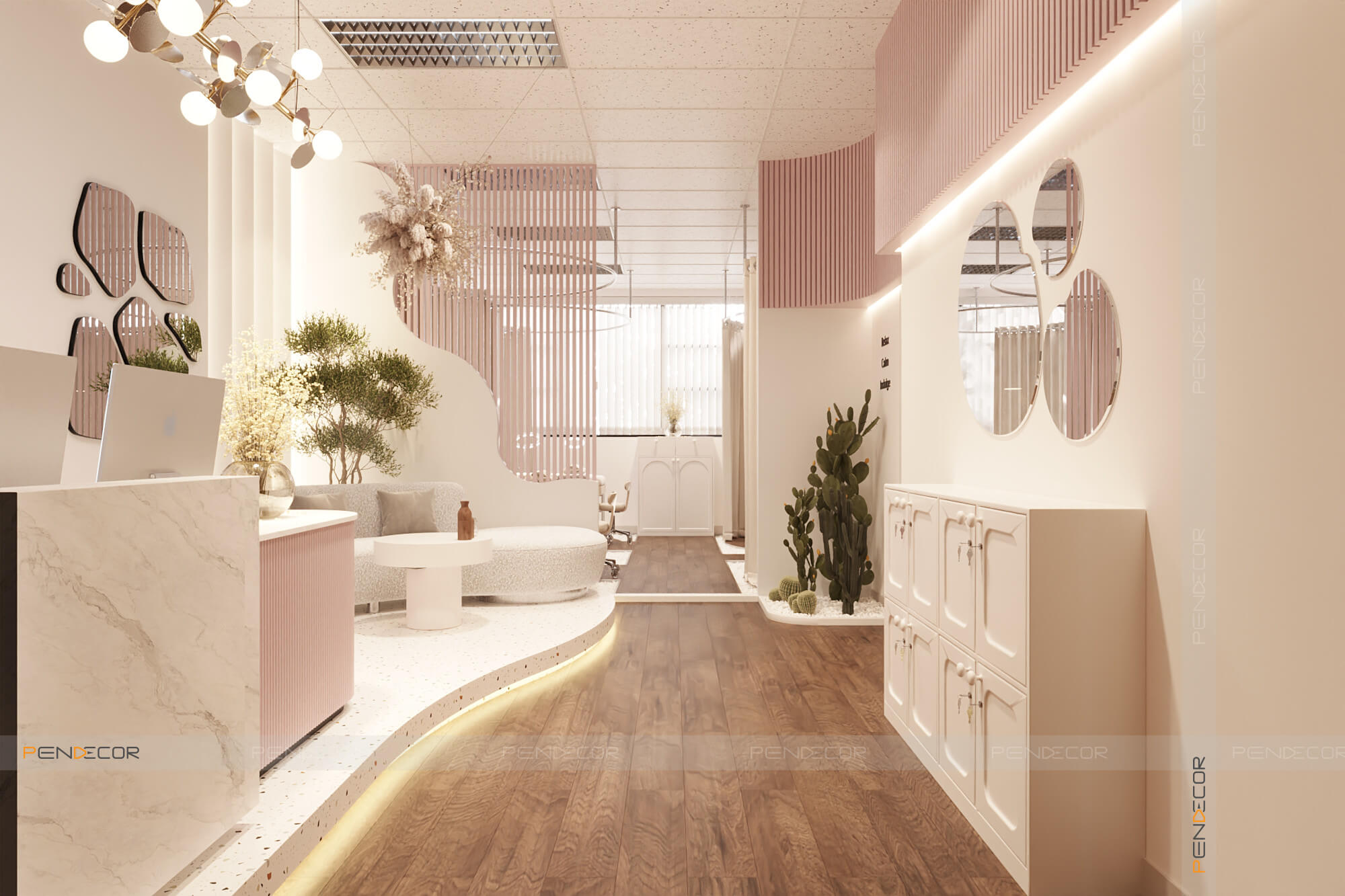 thiết kế spa 30m2 Pendecor