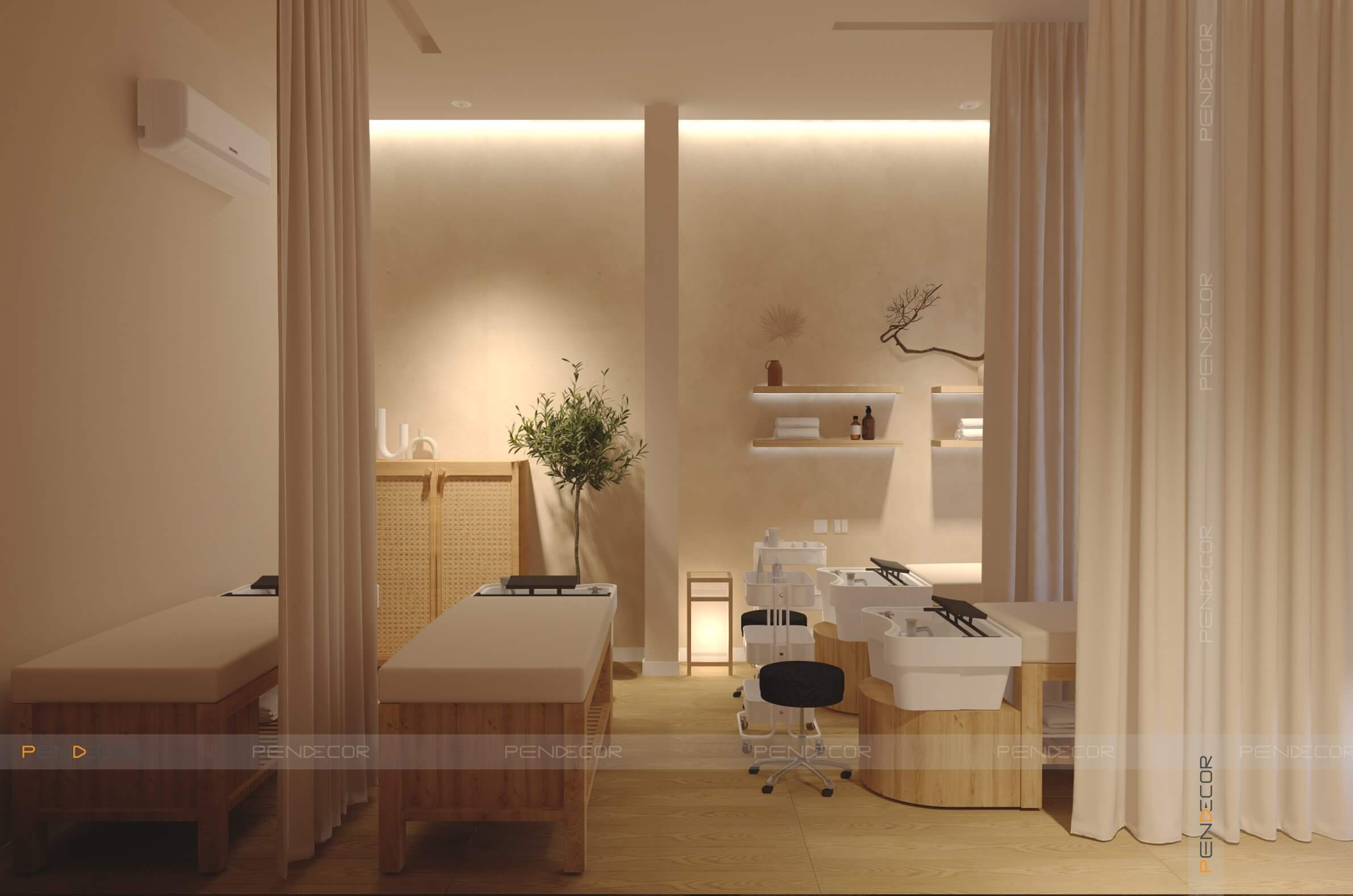 thiết kế spa 40m2