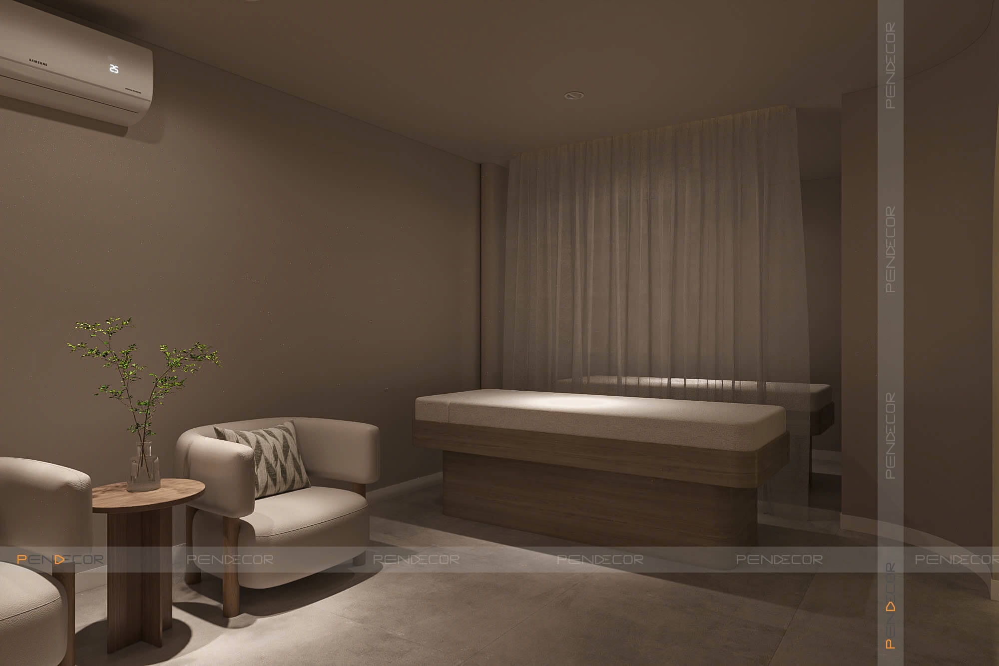 thiết kế spa mini tại nhà Pendecor