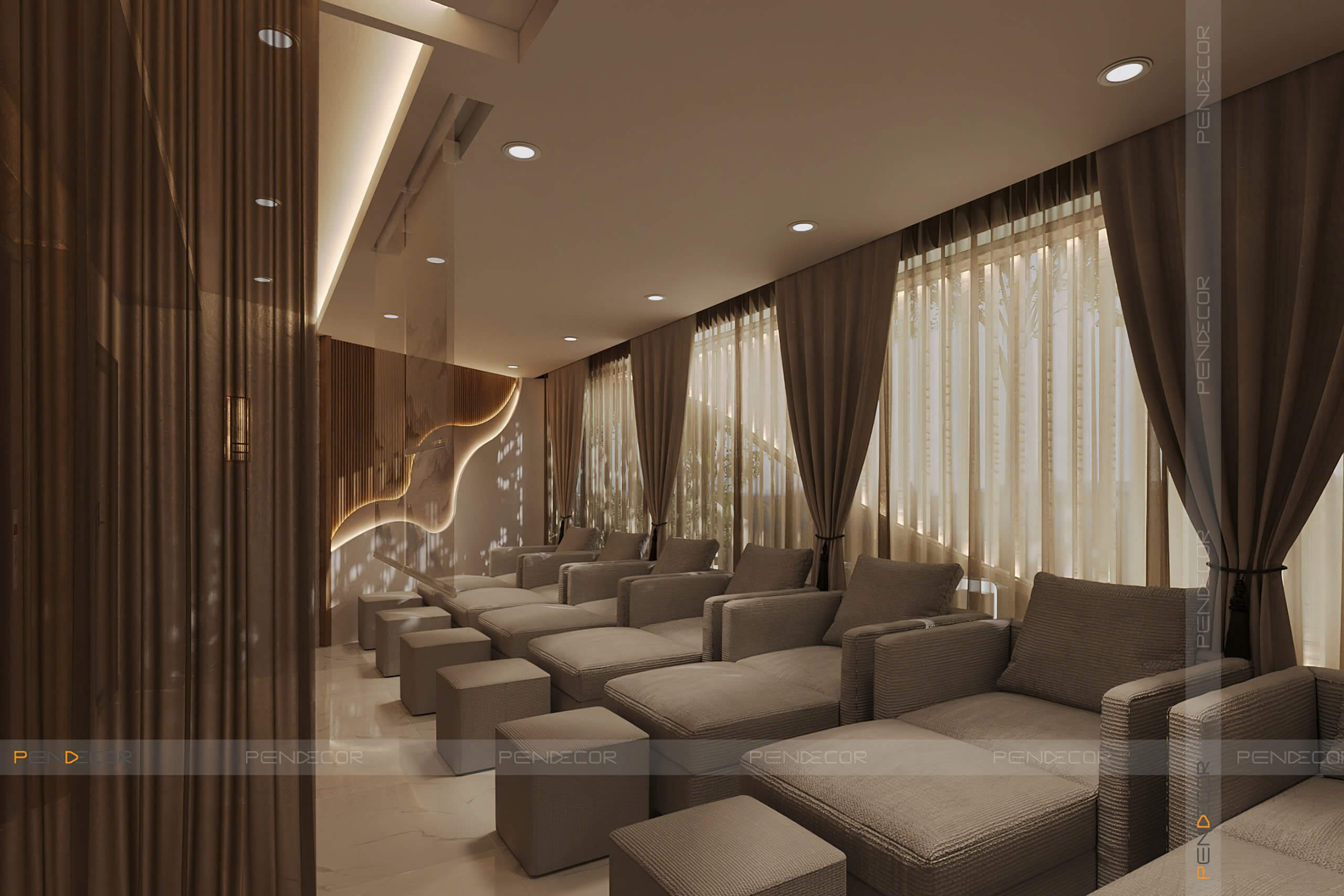 thiết kế spa dưỡng sinh đông y Pendecor