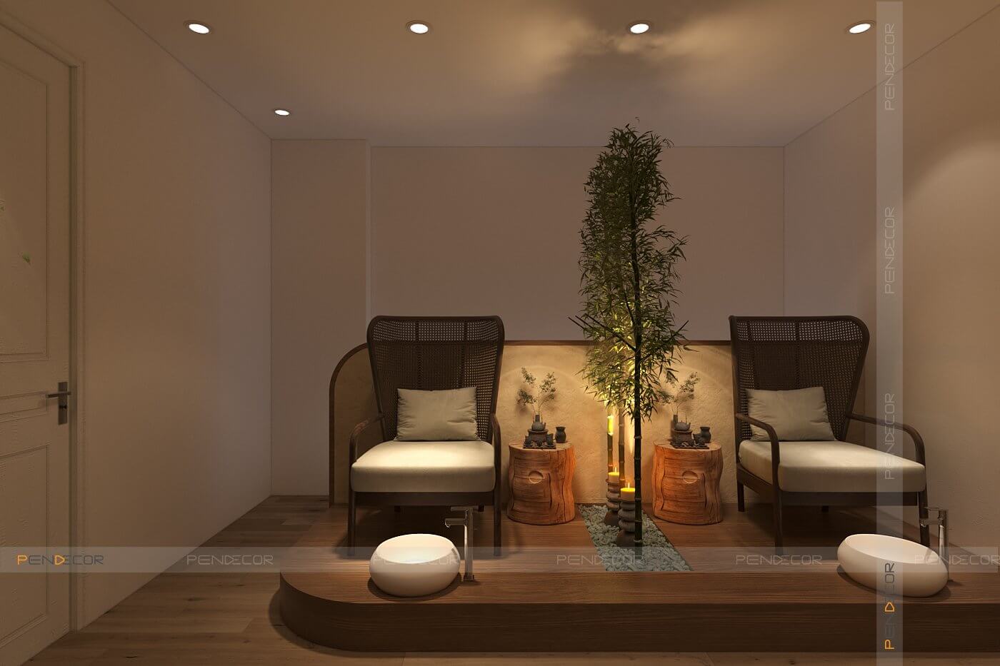 thiết kế spa mini giá rẻ Pendecor