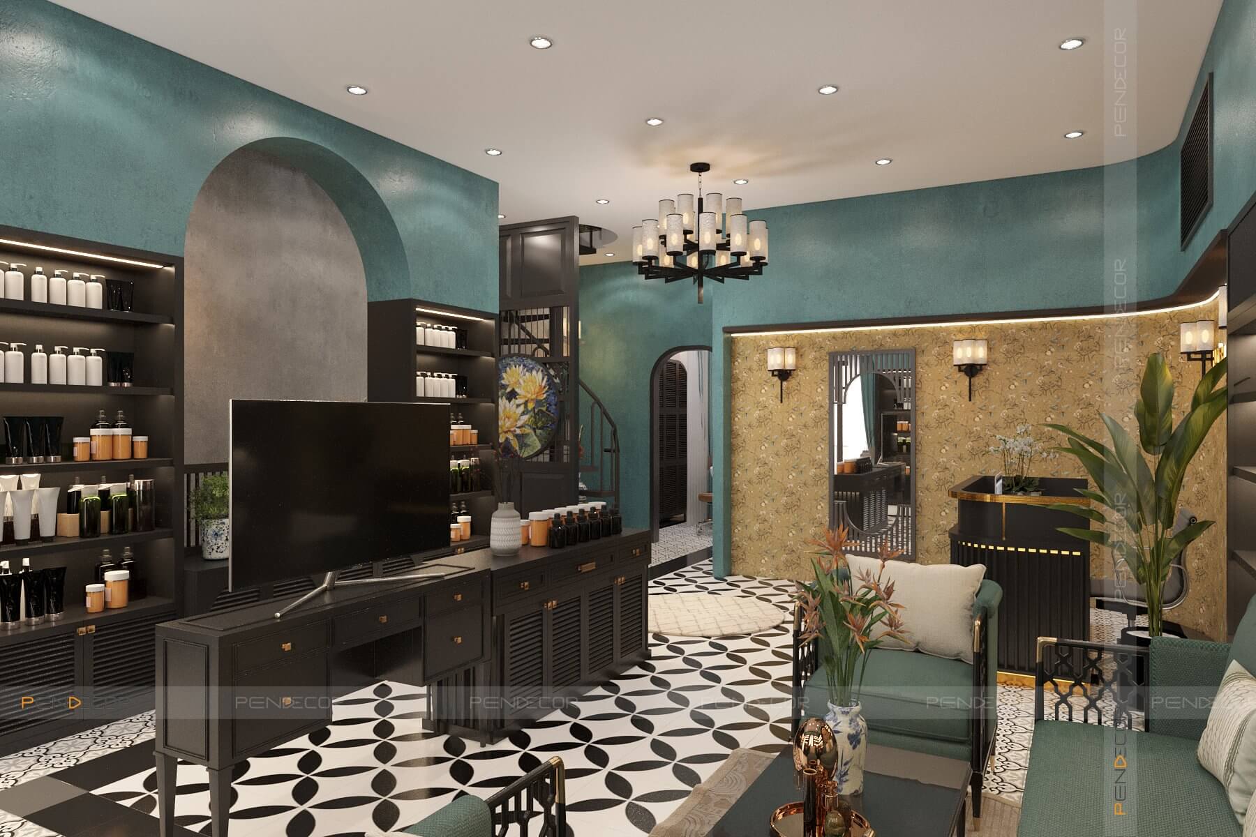 chuyên thiết kế spa Pendecor