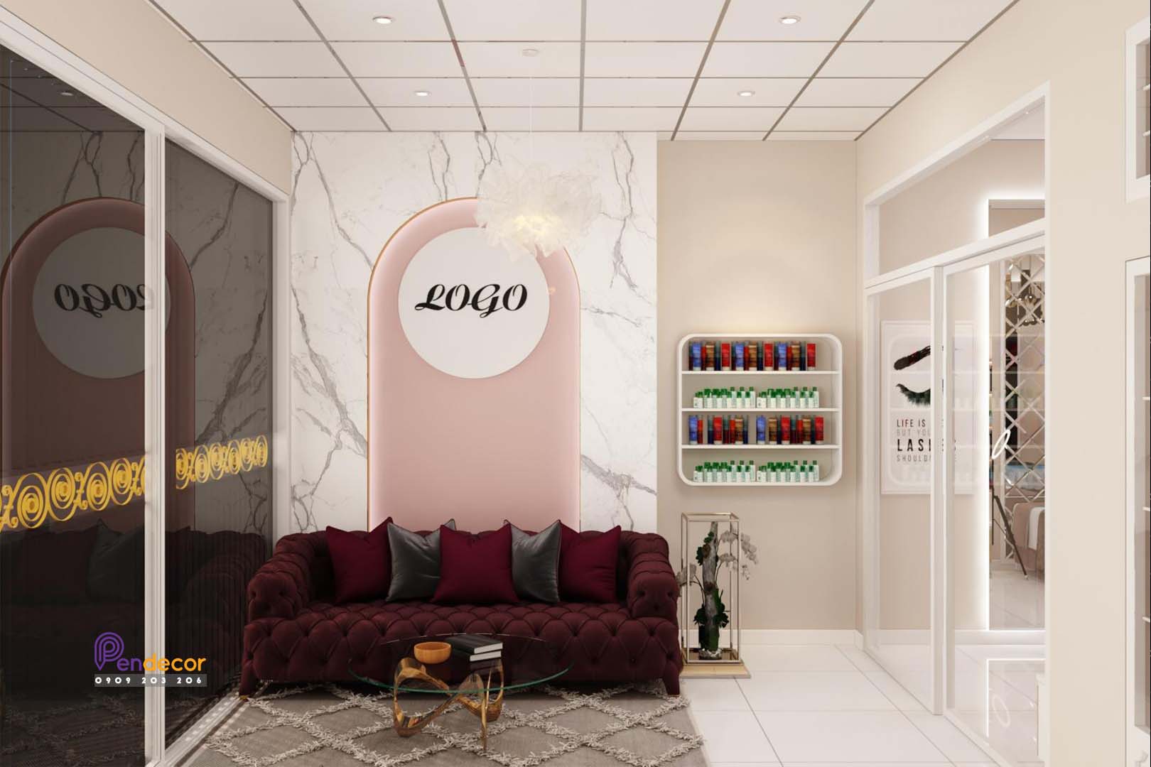 thiết kế spa nhỏ Pendecor