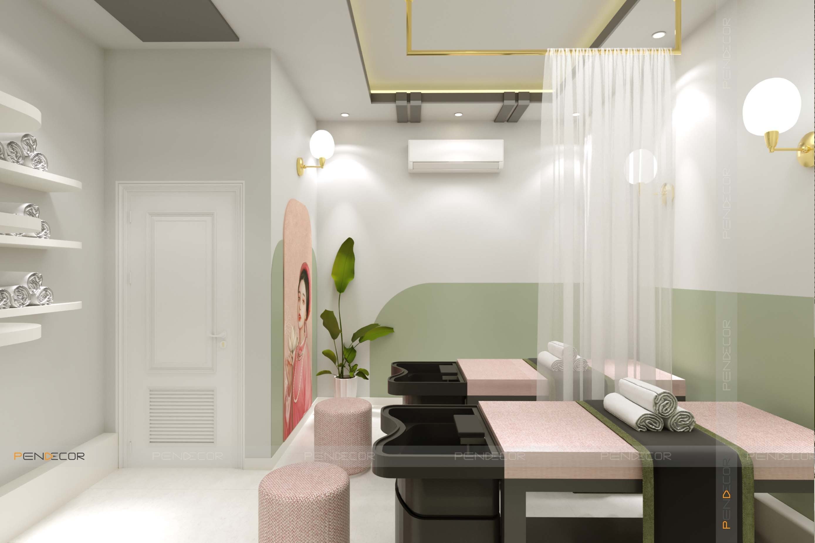 các mẫu thiết kế spa Pendecor