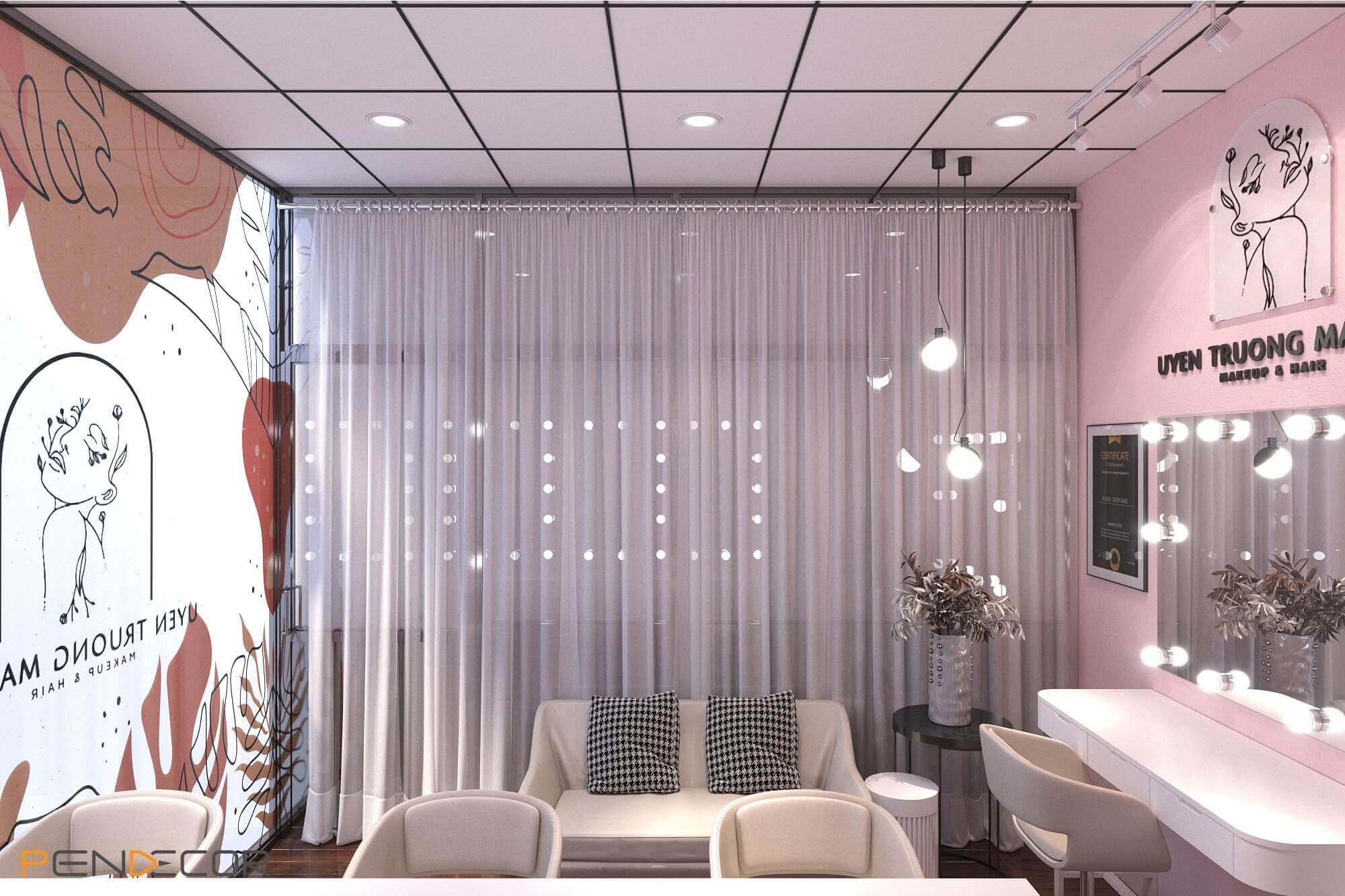 thiết kế spa mini Pendecor
