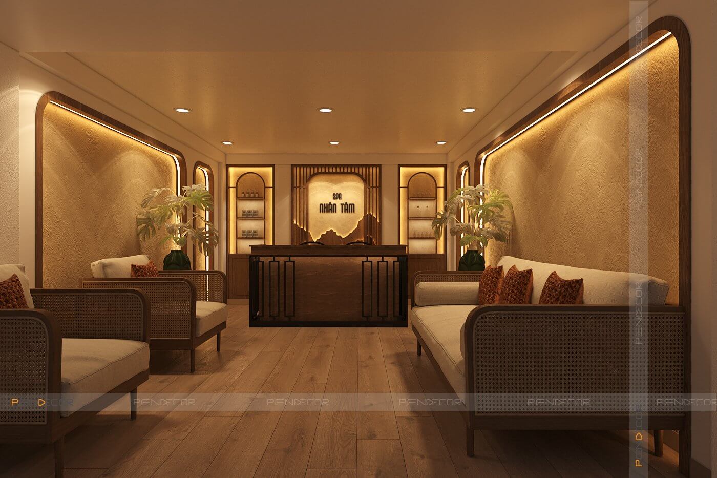 thiet ke spa Pendecor