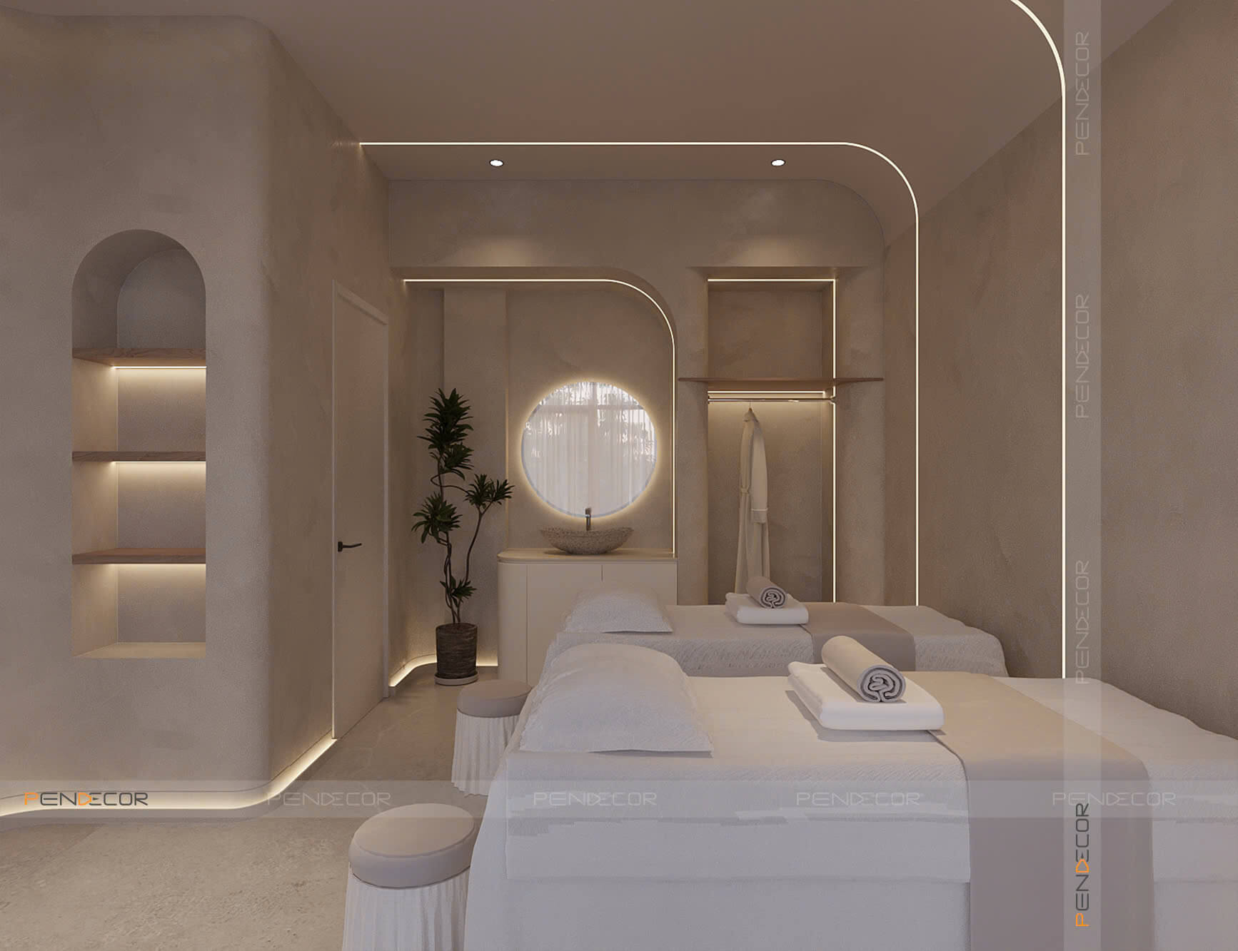 mẫu spa Pendecor