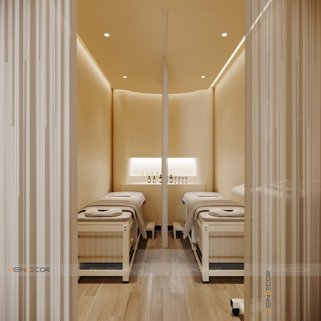 setup spa nhỏ Pendecor