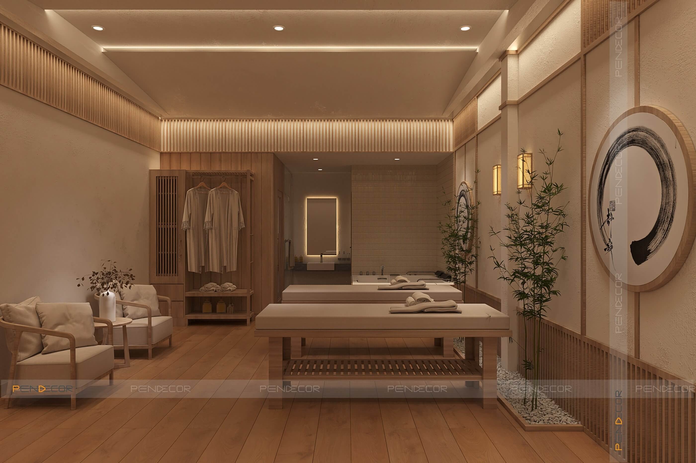 thiết kế spa mini tại nhà