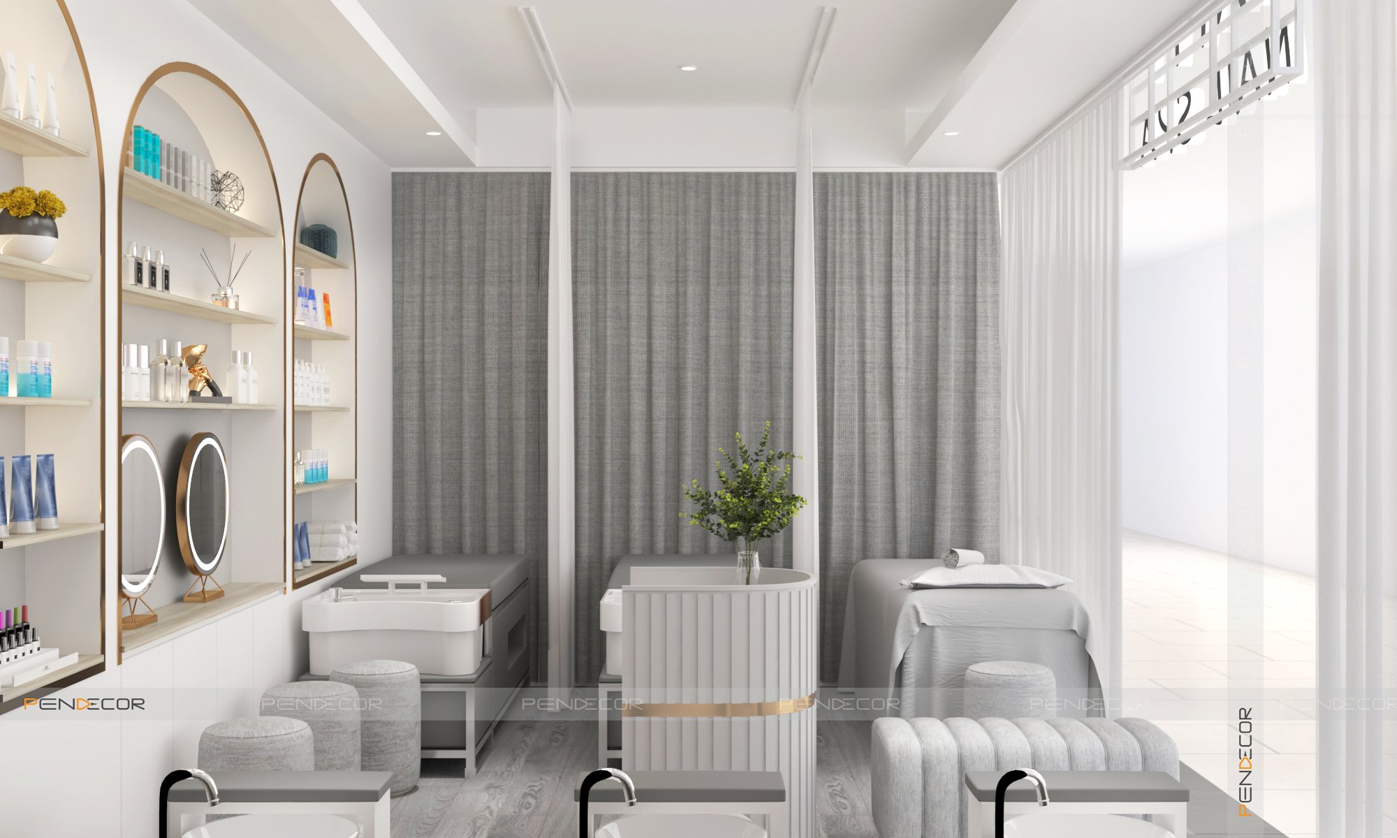 thiết kế phòng xăm nhỏ