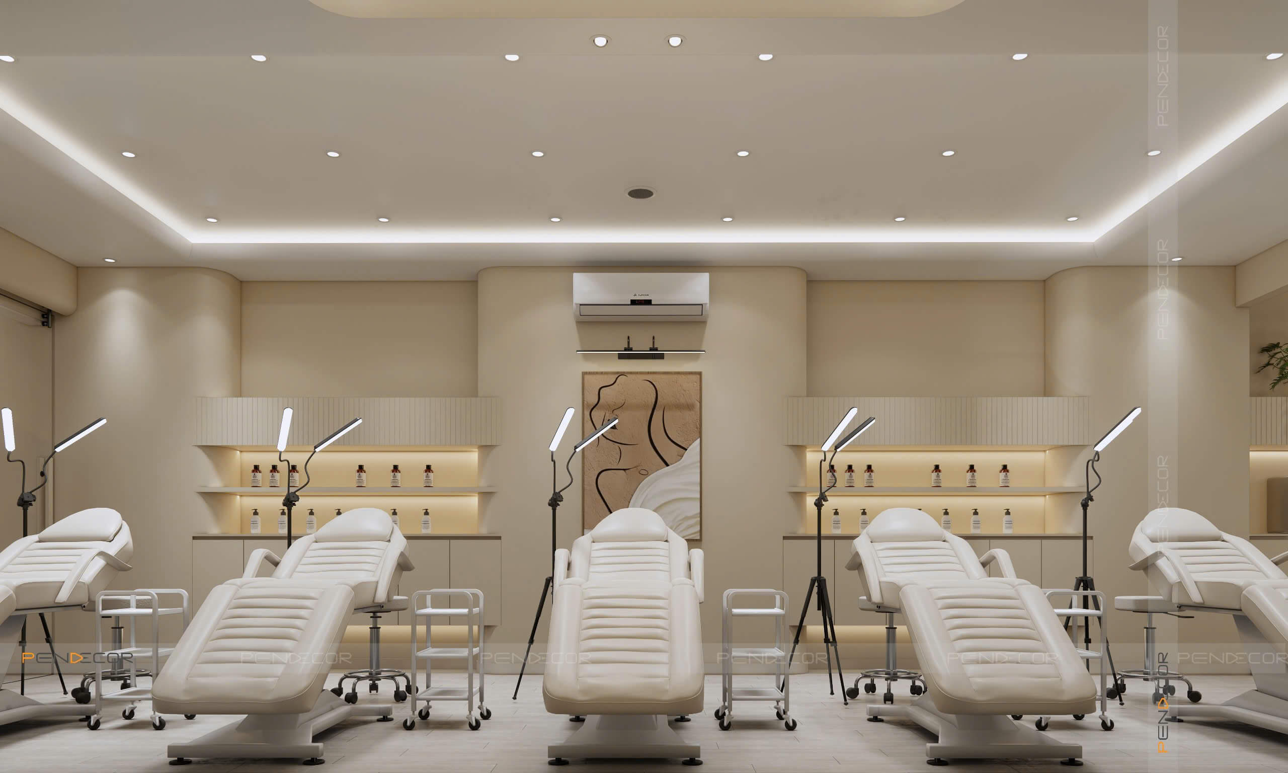 decor phòng phun xăm Pendecor