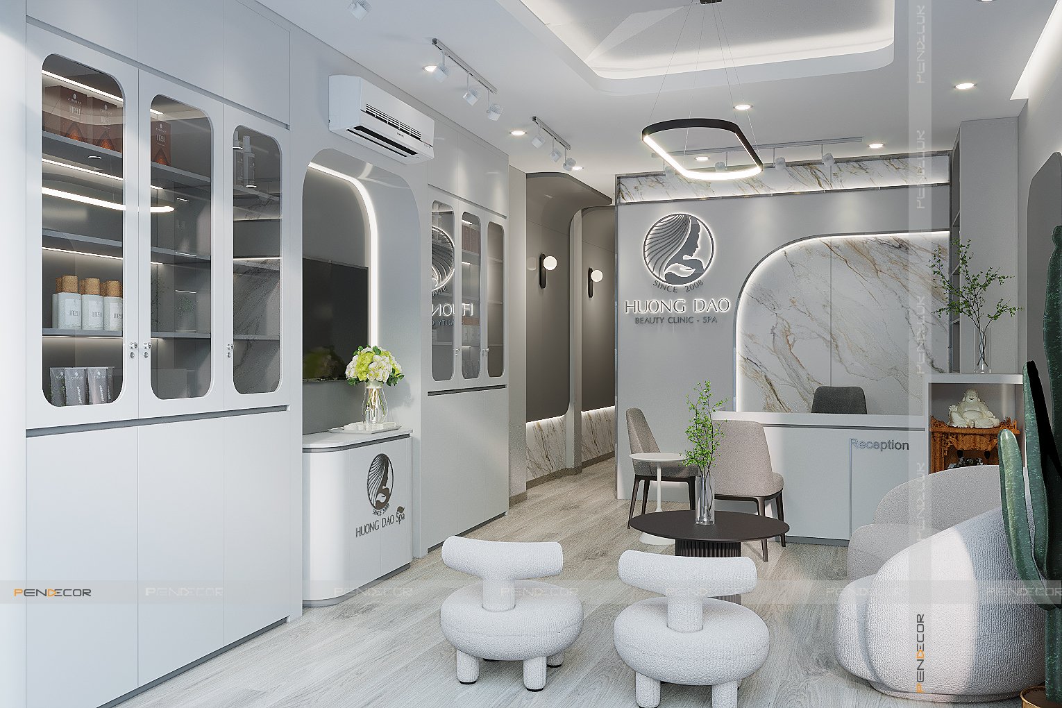 thiết kế nội thất spa Pendecor