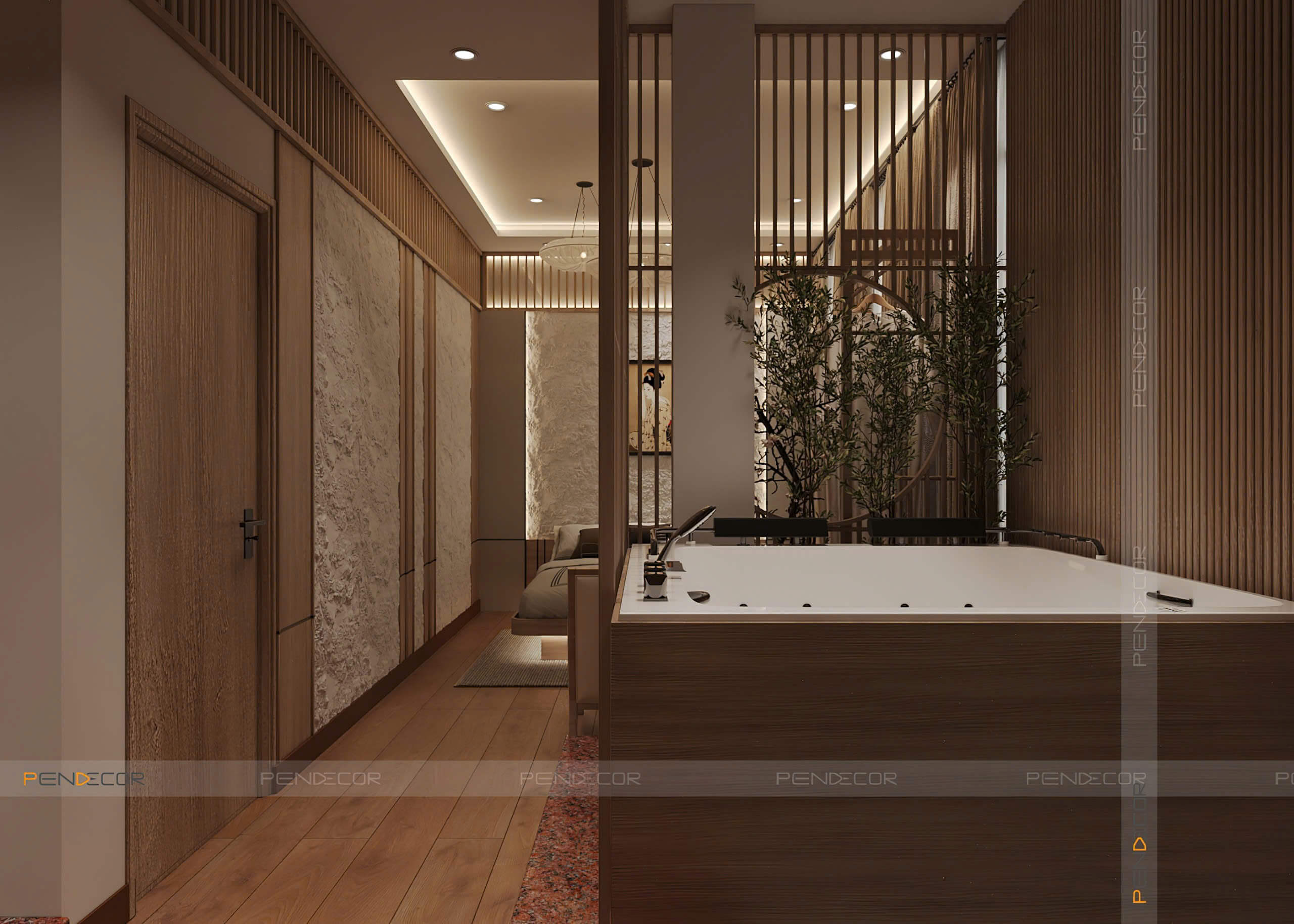spa mini thiết kế spa nhỏ xinh Pendecor