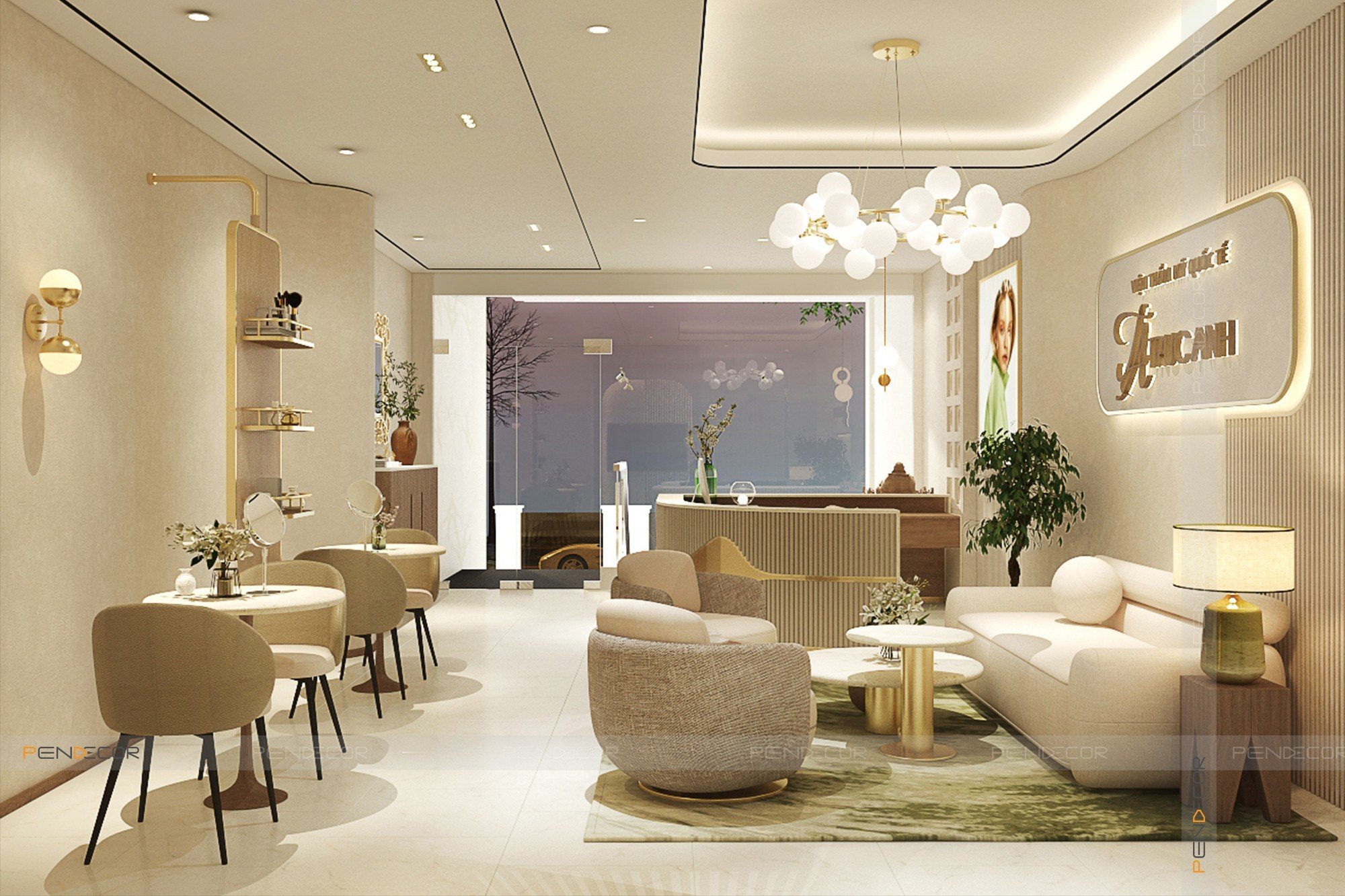 thiết kế spa đẹp Pendecor