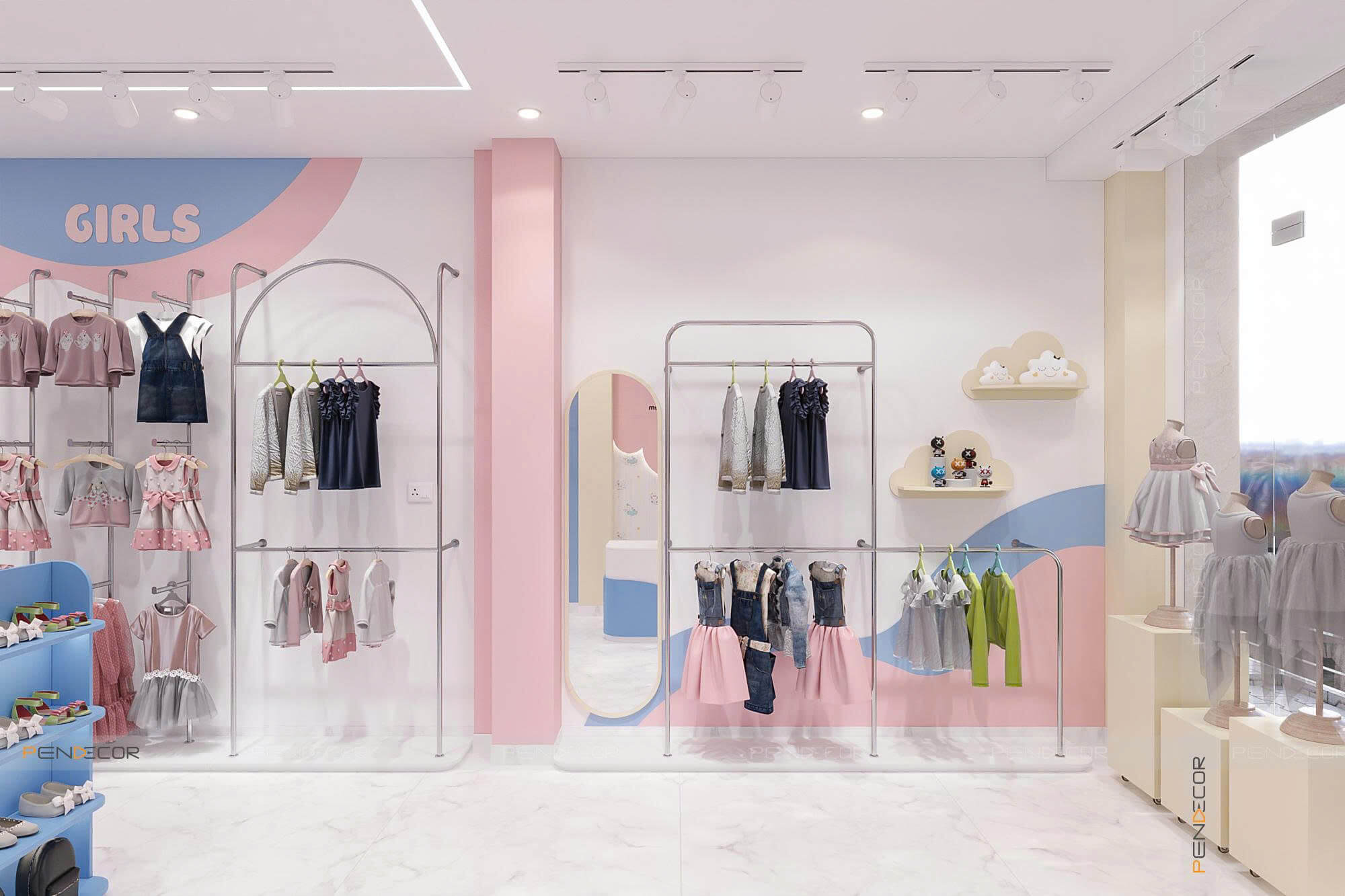 Thiết Kế Shop Mẹ và Bé Mini Kids