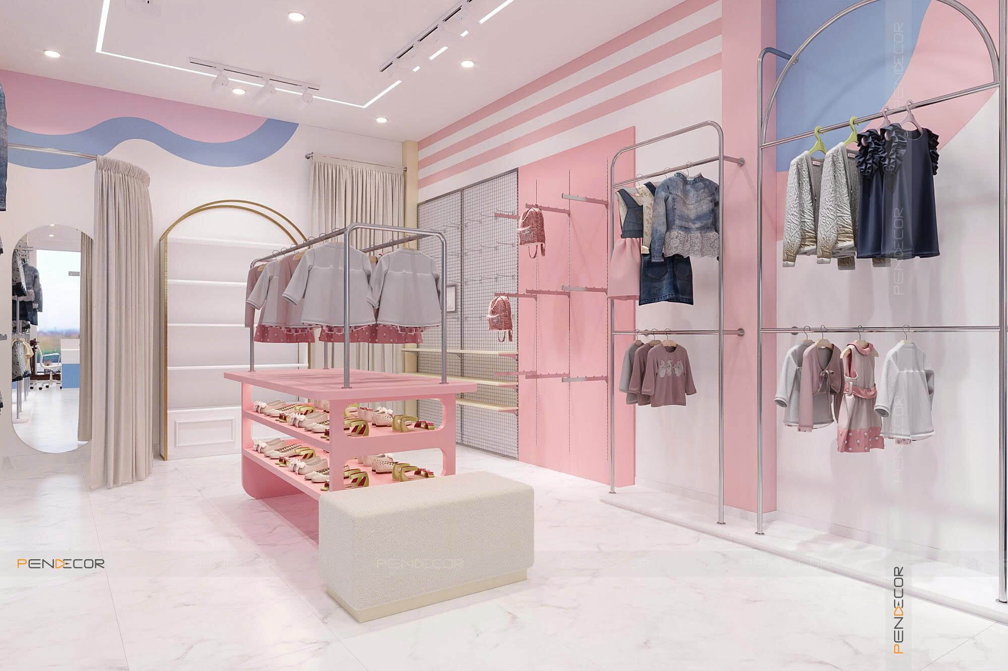 Thiết Kế Shop Mẹ và Bé Mini Kids