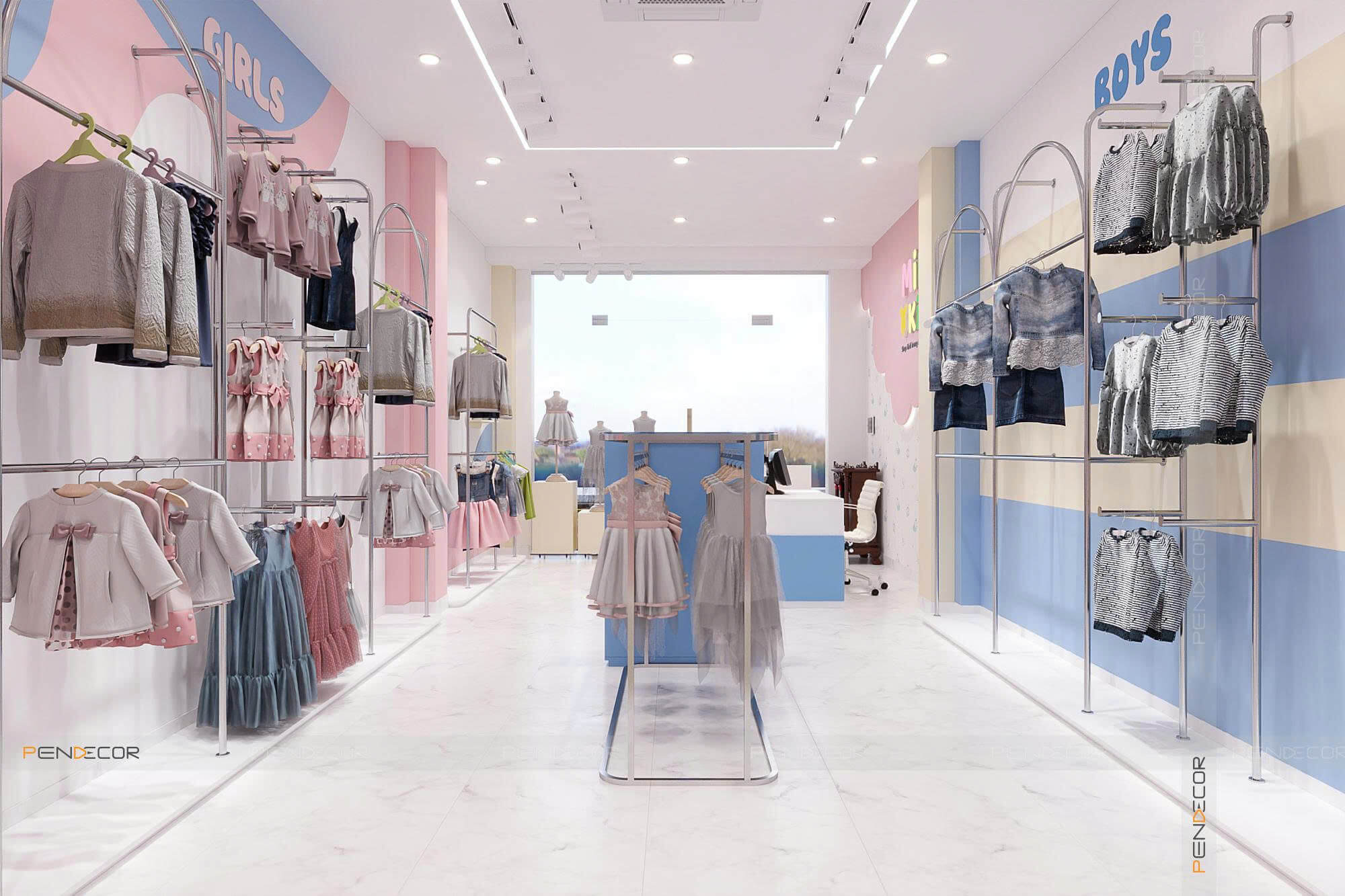 Thiết Kế Shop Mẹ và Bé Mini Kids