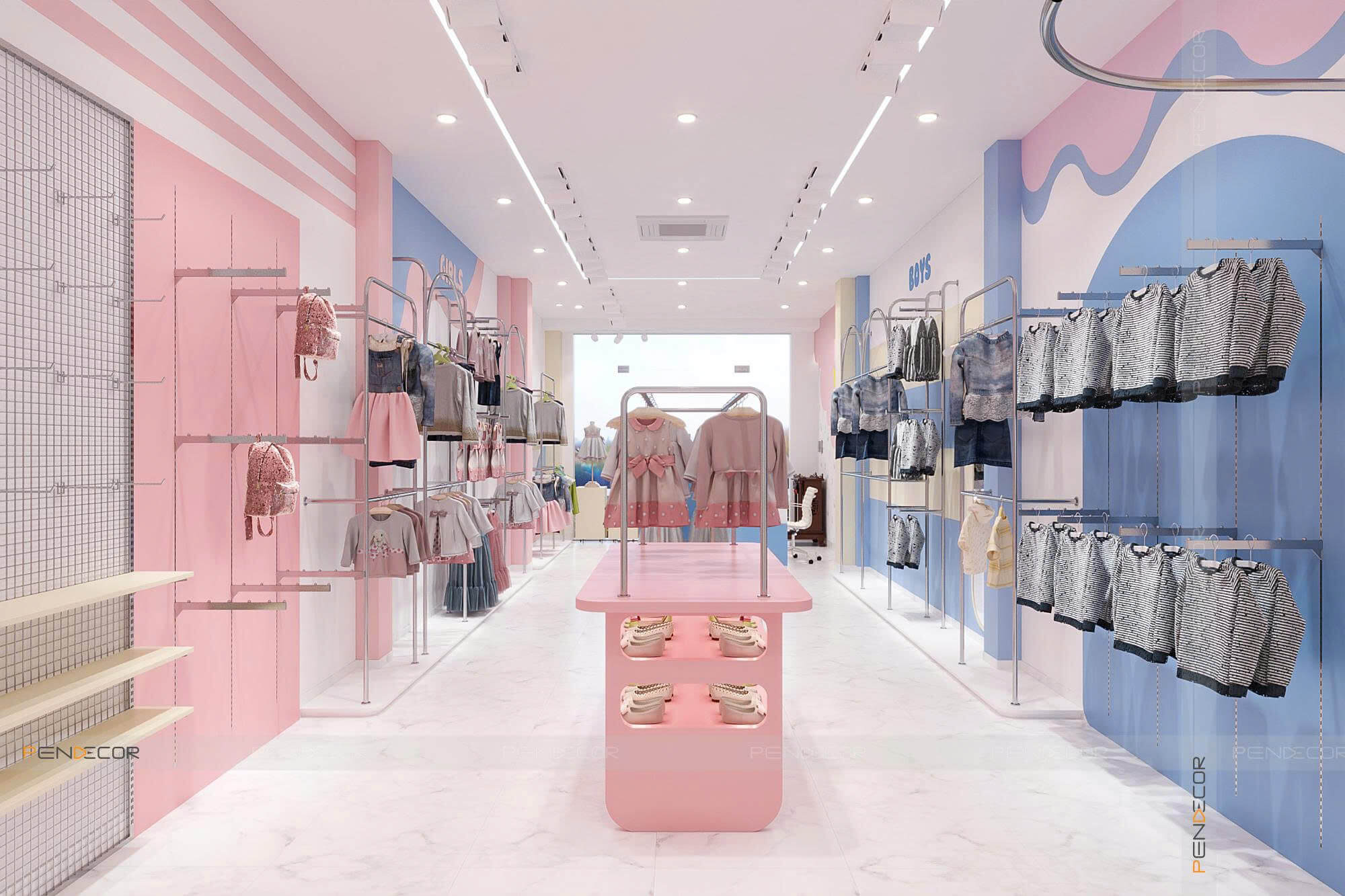 Thiết Kế Shop Mẹ và Bé Mini Kids