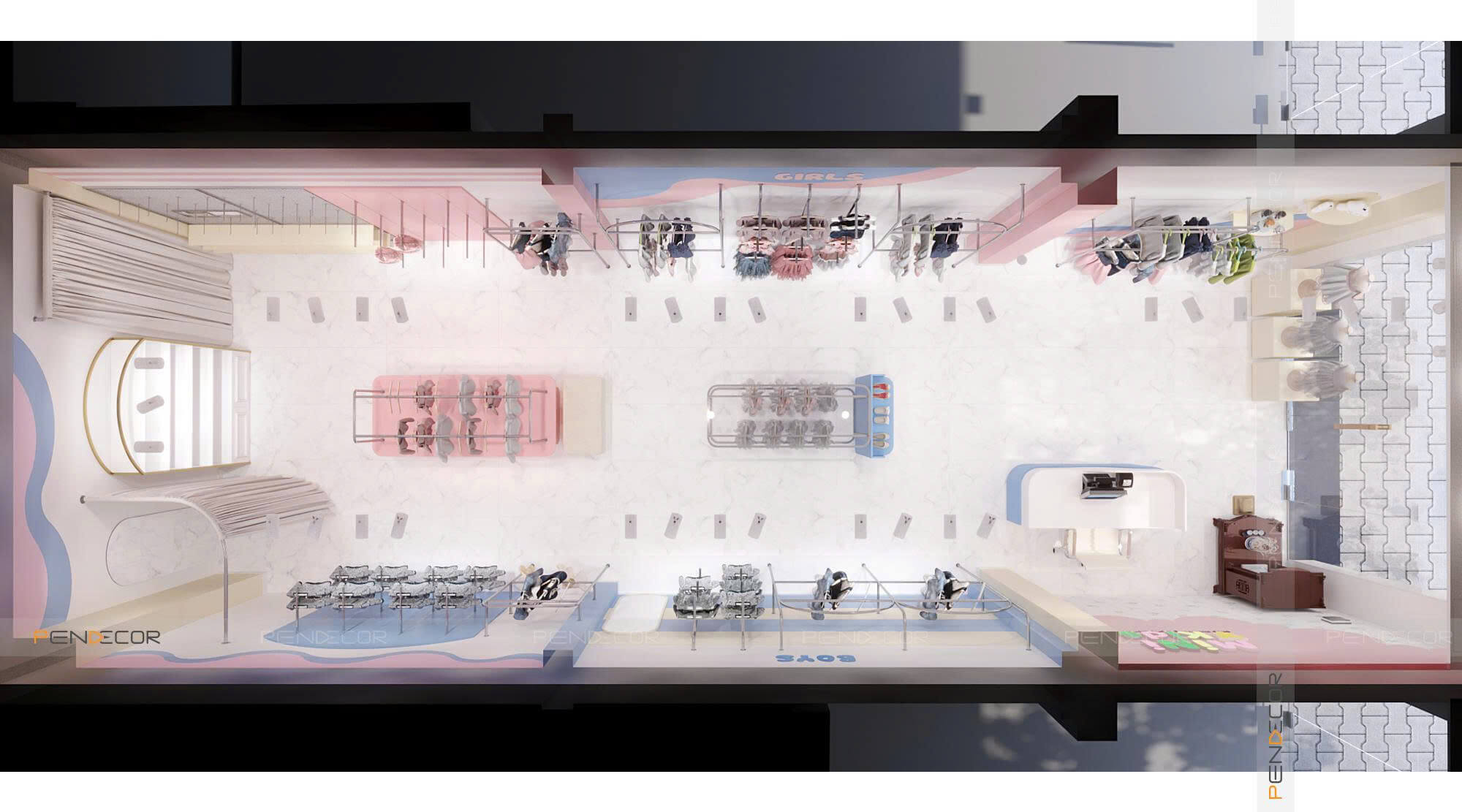 Thiết Kế Shop Mẹ và Bé Mini Kids